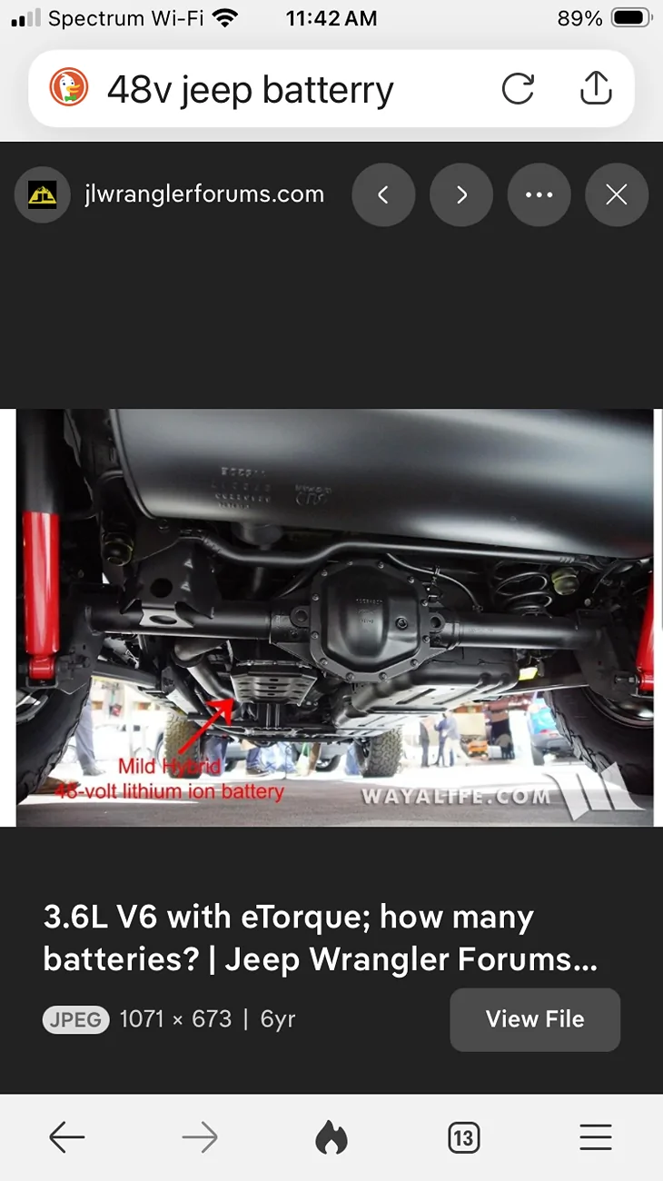 Jeep Wrangler JL Start stop battery IMG_6219