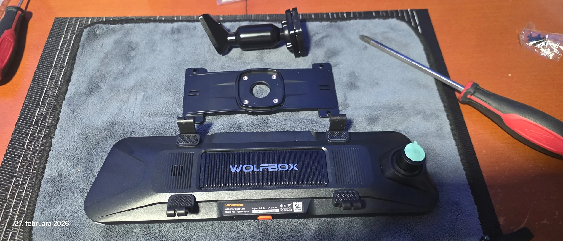 Jeep Wrangler JL Wolfbox G900 tripro dashcam bracket ball size? 20990
