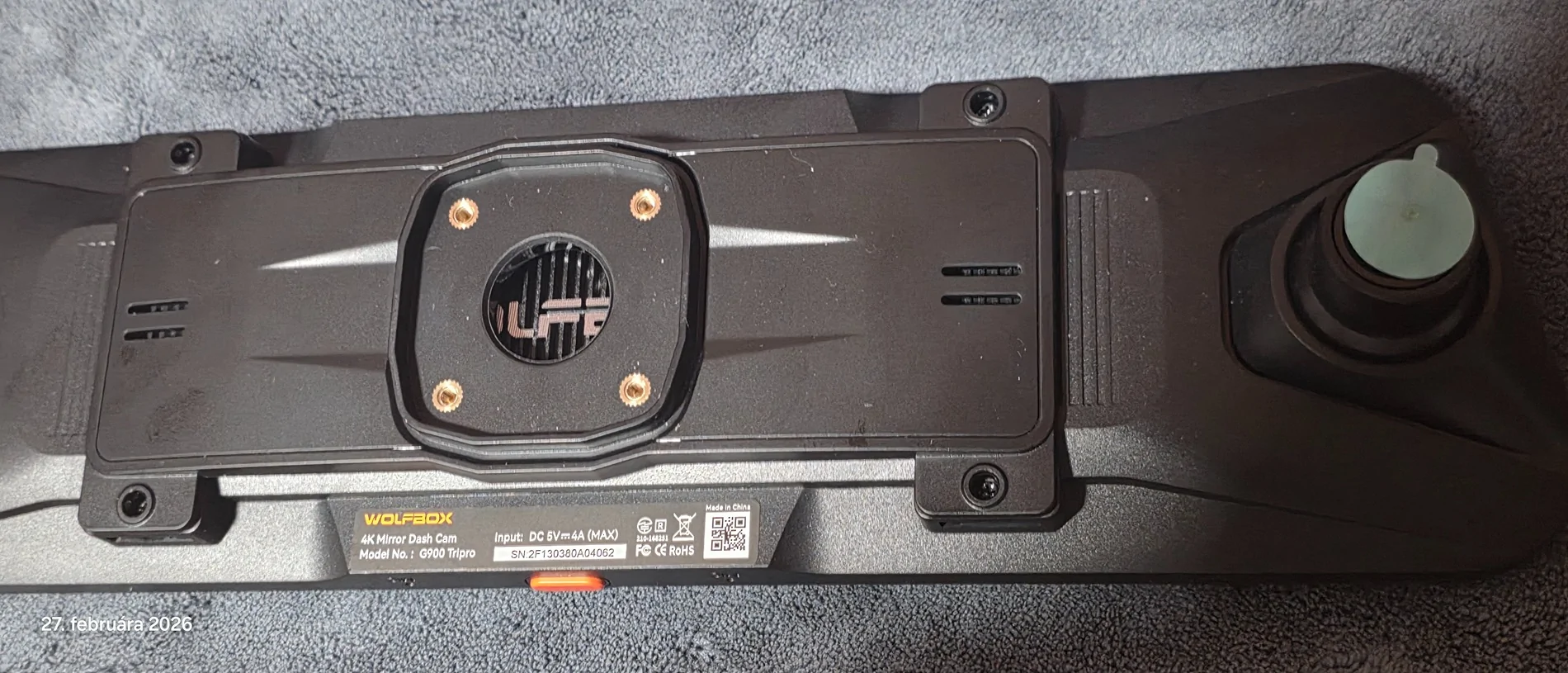 Jeep Wrangler JL Wolfbox G900 tripro dashcam bracket ball size? 20994
