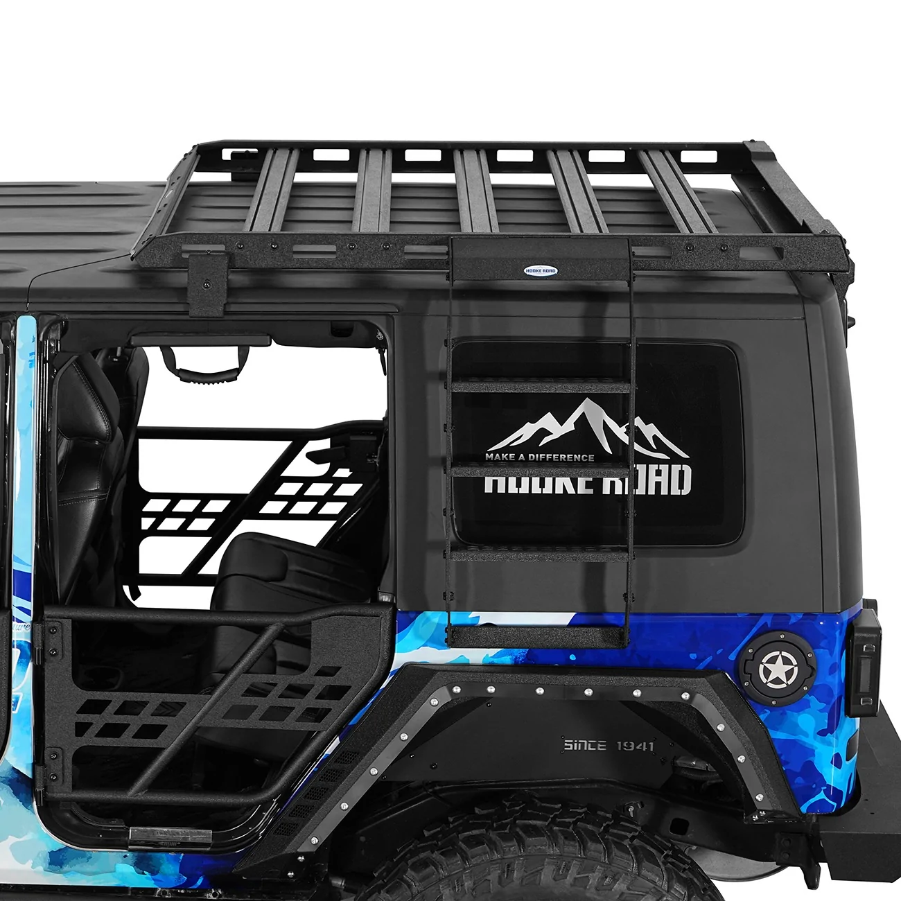 Rjl Rood Racks Roof Rack Ladder for Jeep JL - New Arrival | Jeep Wrangler Forums (JL ...