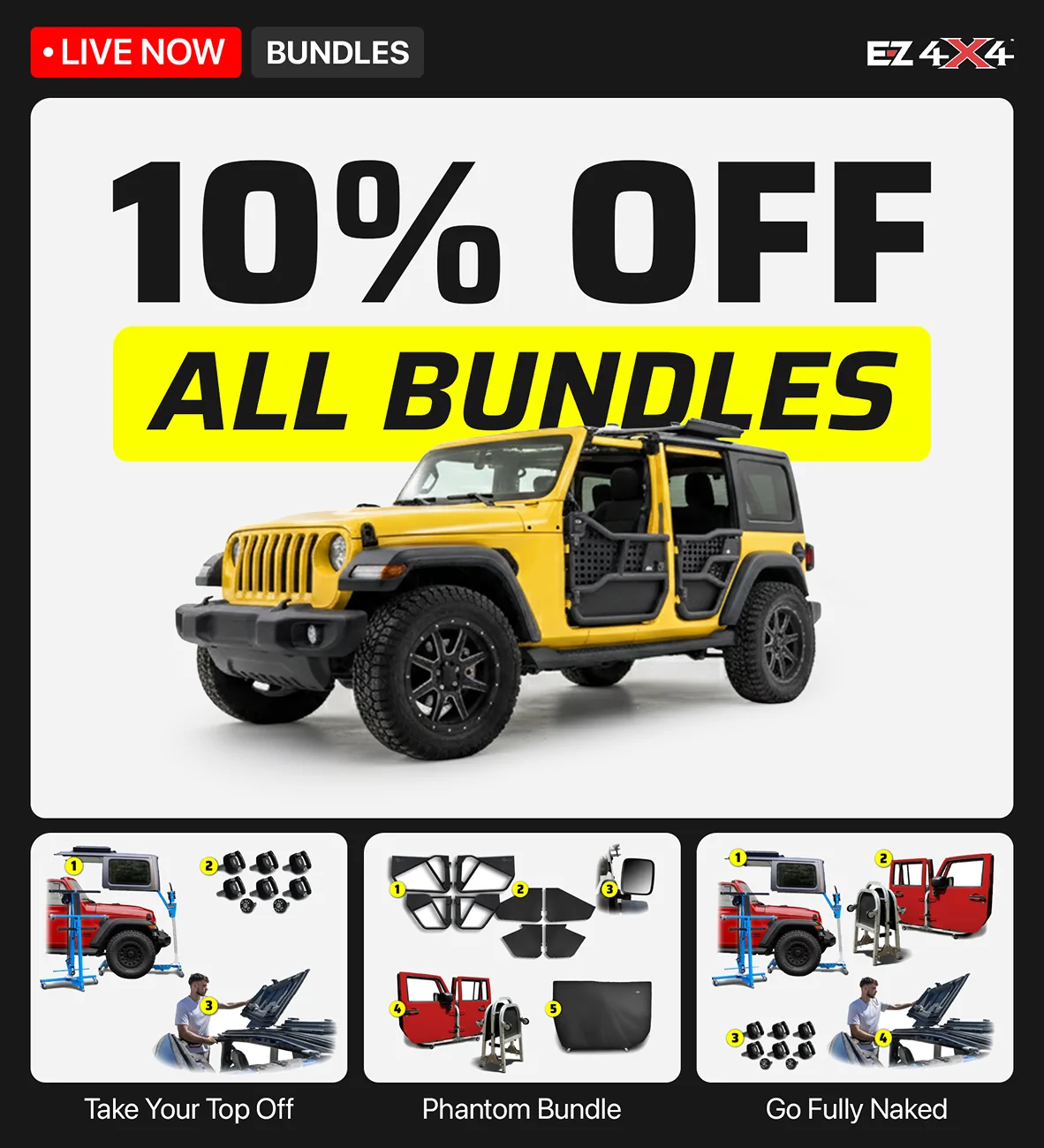 Jeep Wrangler JL NEW: EZ4X4 announces bundles BundlePromo_JEEP