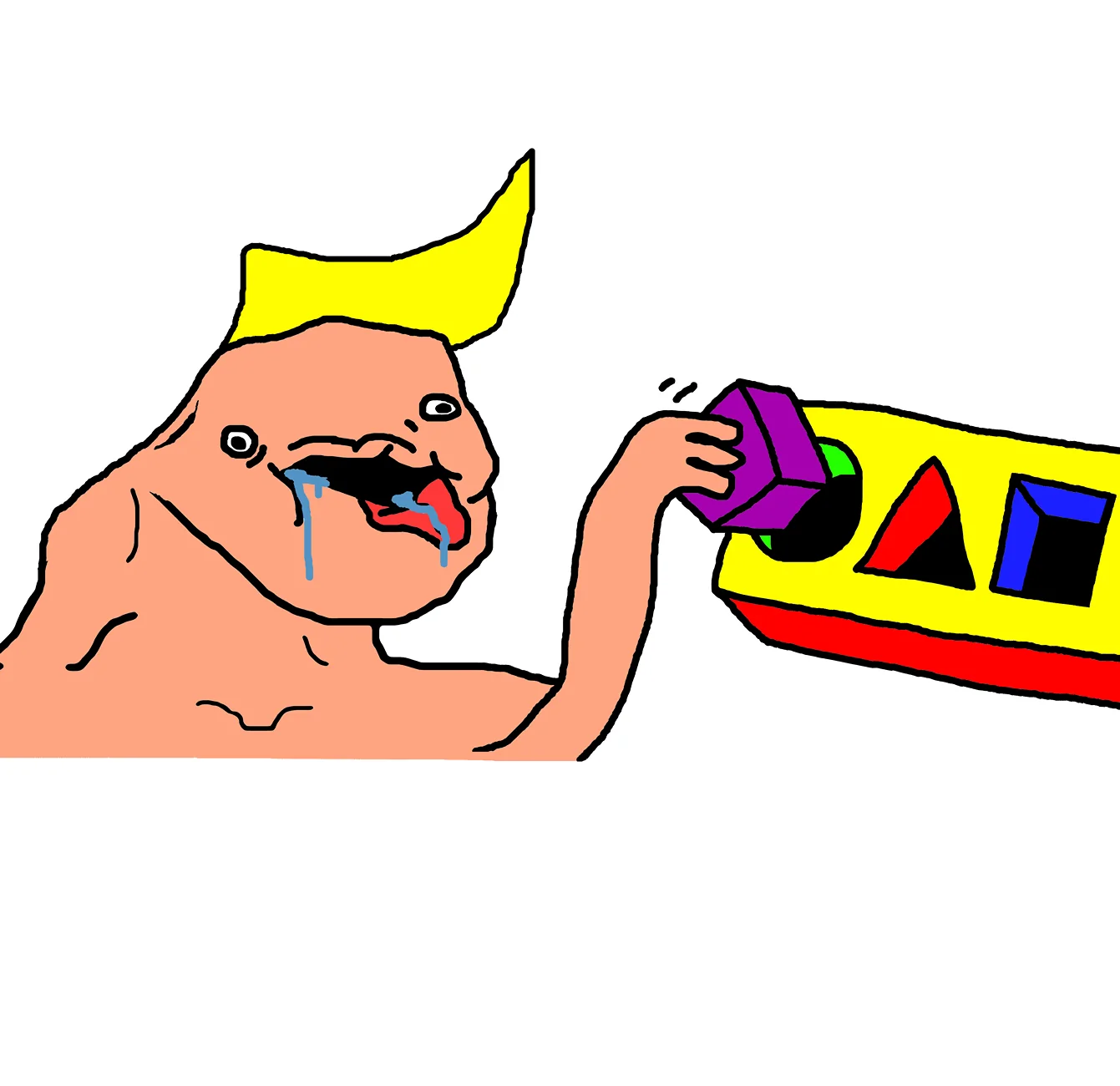 Jeep Wrangler JL "Clicking" sound, windshield header, bolts snug wojak-brainlet-blocks-meme-hd-resolution-4800x4652-v0-1th0299kiixf1