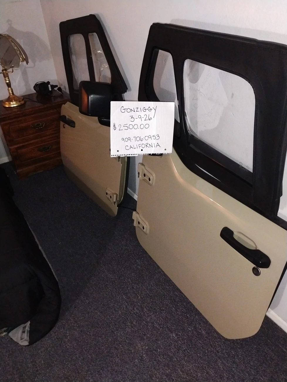 Jeep Wrangler JL Half Doors-Sold 17730423514912208688013500492498