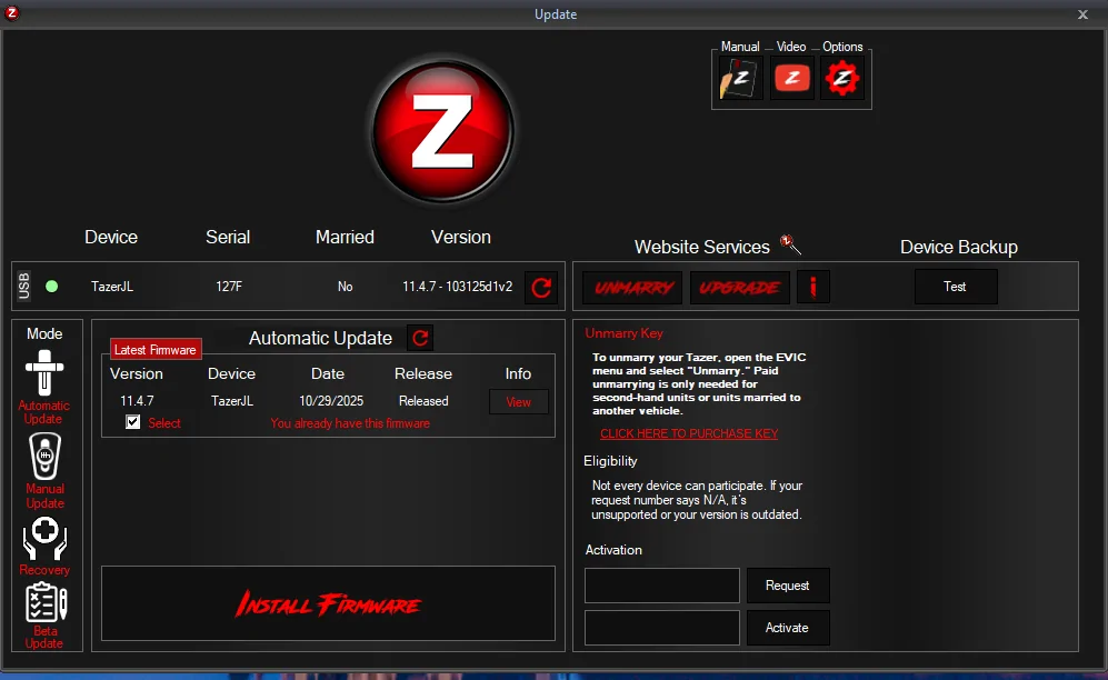 Jeep Wrangler JL JL Tazer Mini - $200.00 Screenshot 2026-03-09 123651