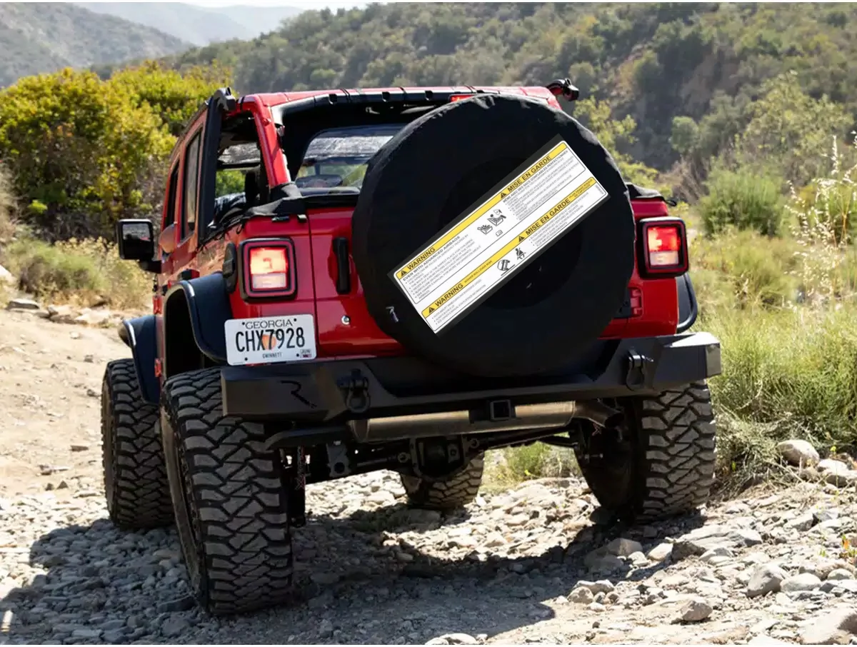 Jeep Wrangler JL visor sticker removal IMG_1798