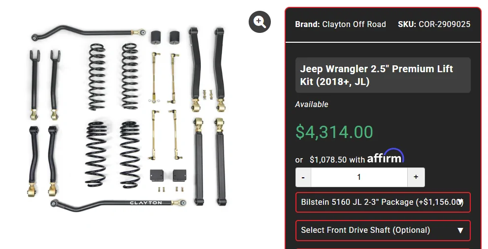 Jeep Wrangler JL Lift kit that doesn't cost too much? 1774903760024-3s