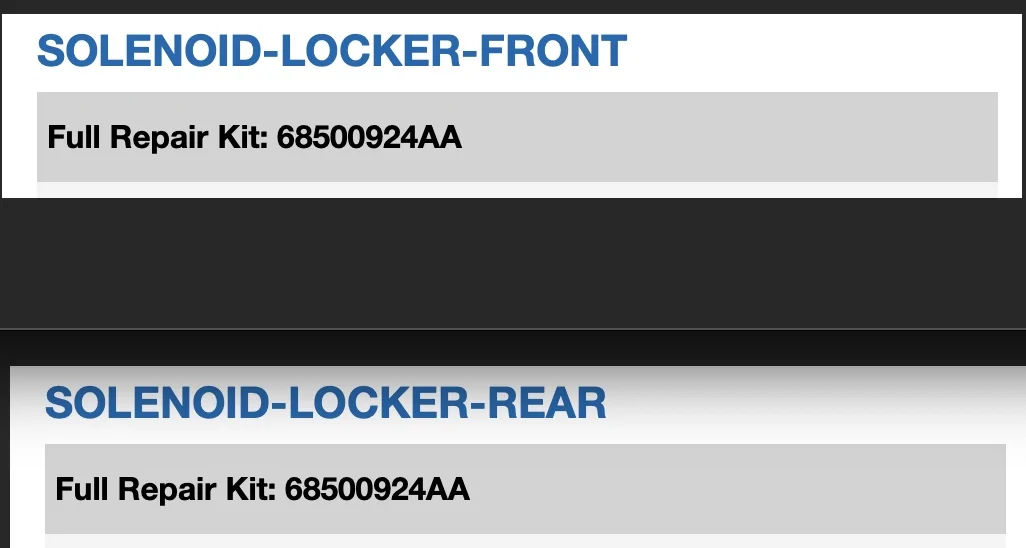 Jeep Wrangler JL Front Locker wiring connector issue LockerRepair