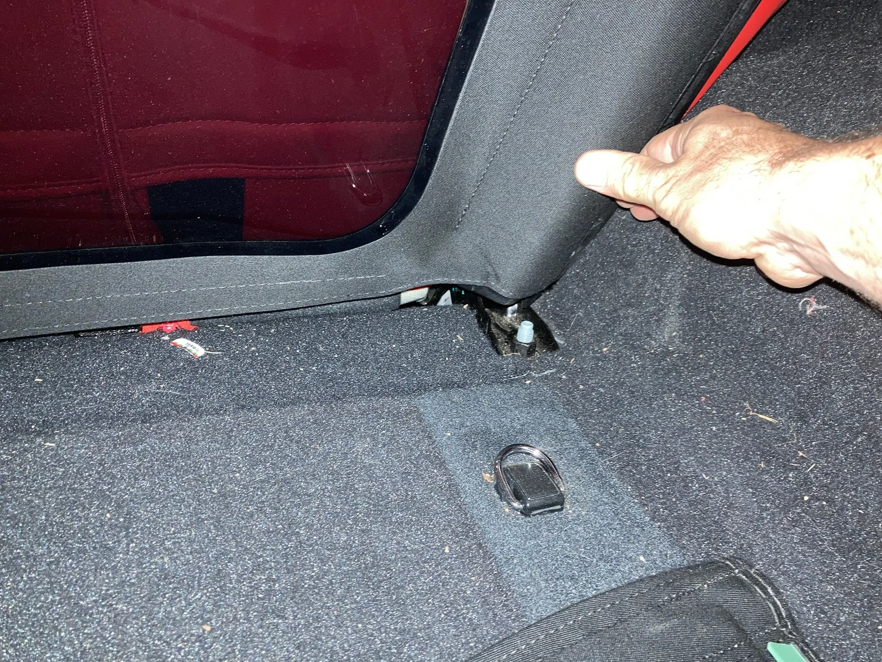 Jeep Wrangler JL Soft Top Window Holders for the Jeep 3 push 1st side back