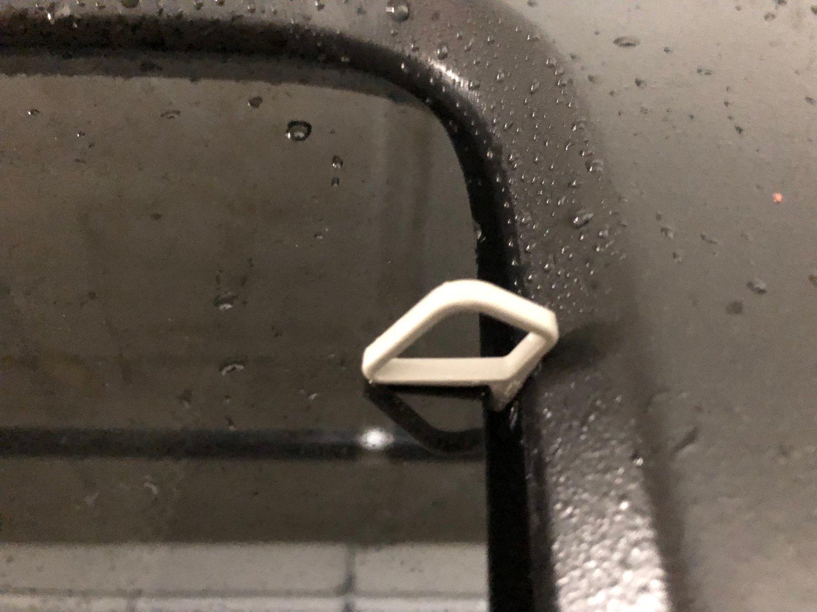 Jeep Wrangler JL plastic piece in passenger window (hard top) IMG_0262