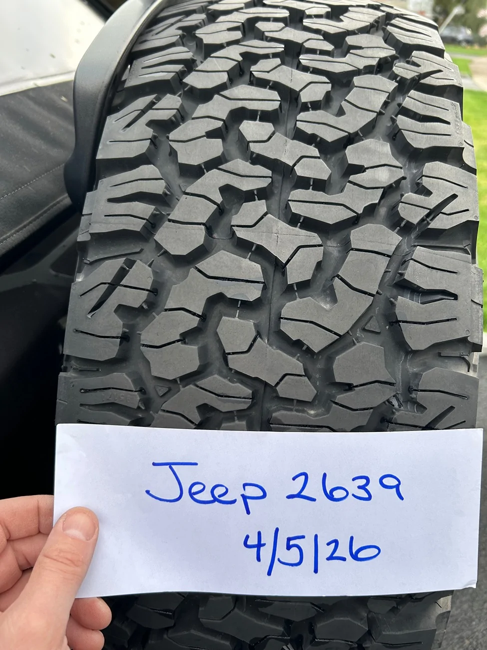 Jeep Wrangler JL One BFG KO2 285/70/17 $250 IMG_9365