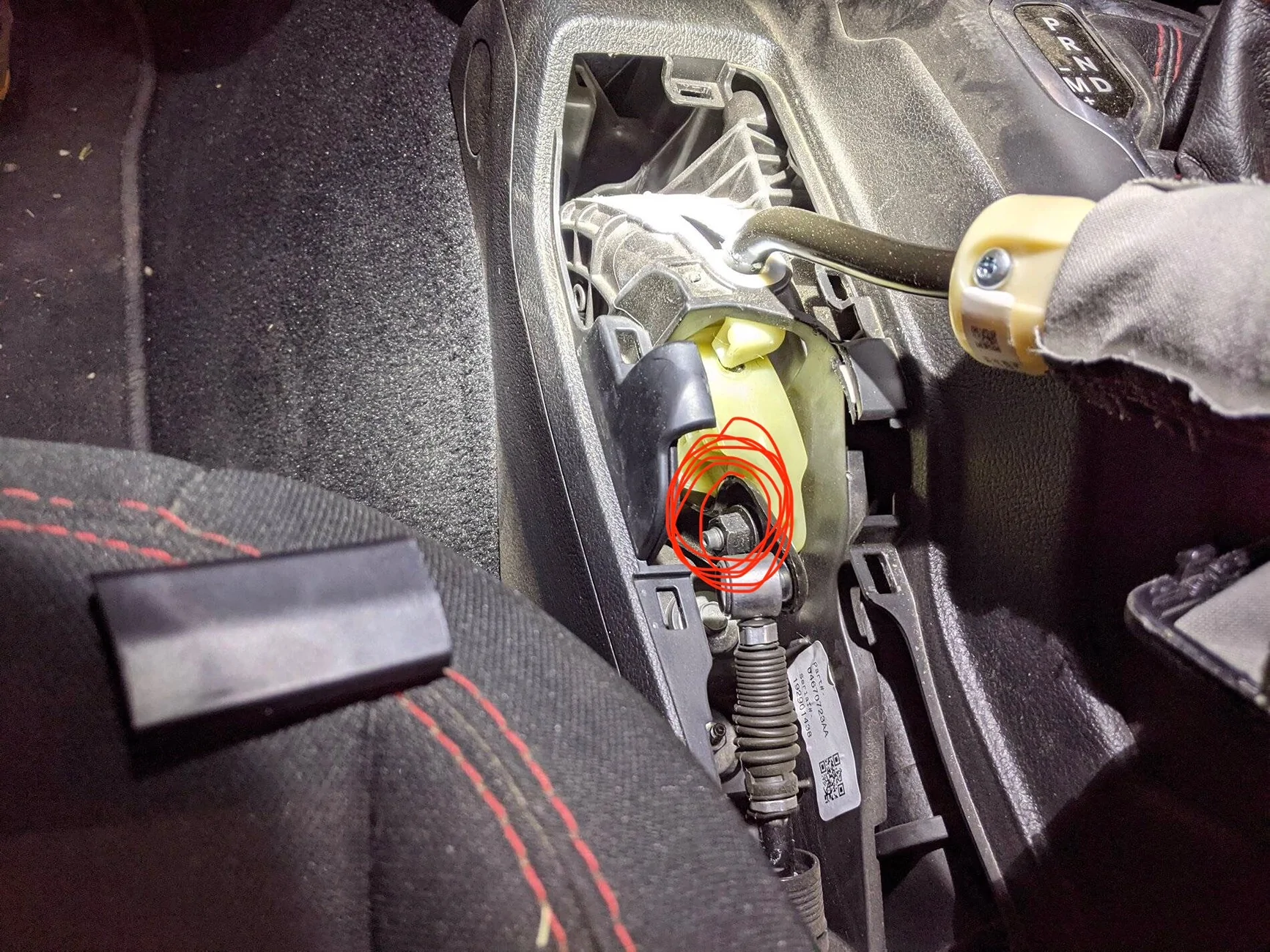 Jeep Wrangler JL JL transfer case shift linkage adjustment IMG_6416