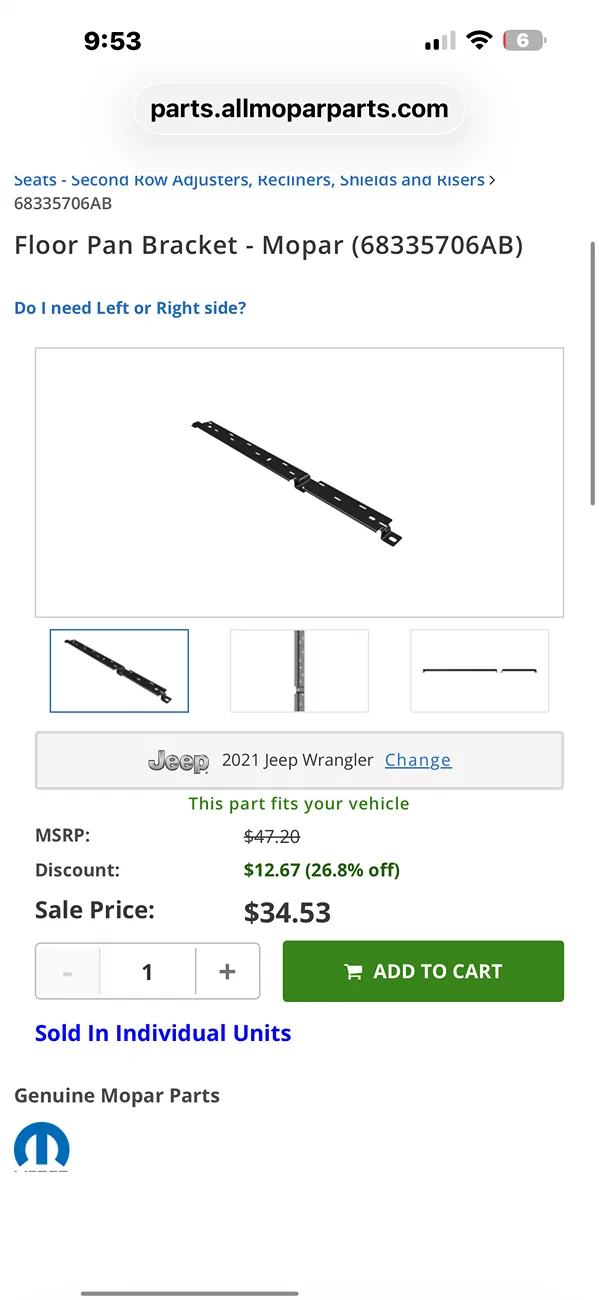 Jeep Wrangler JL Rear seat gap cover IMG_8788
