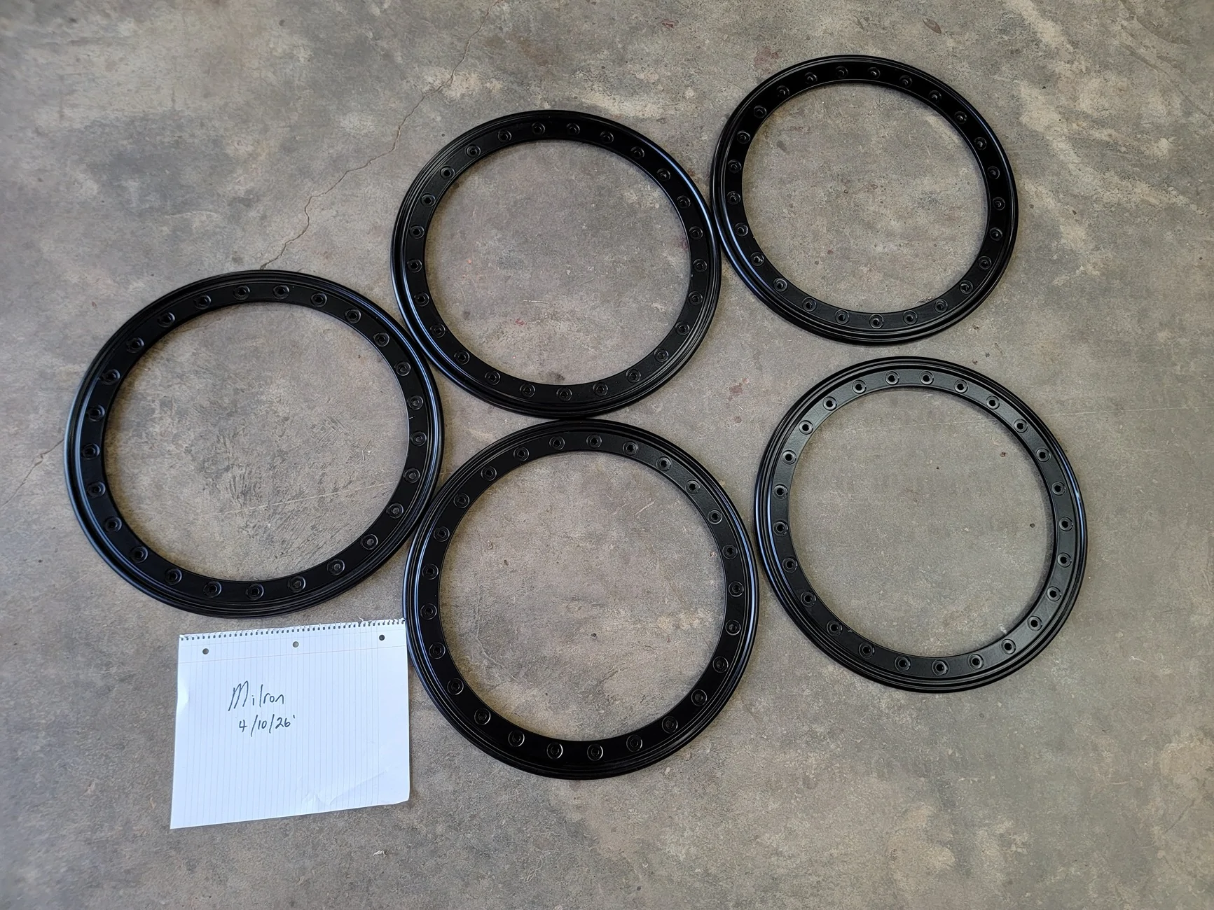 Jeep Wrangler JL 25 bolt Mopar Beadlock Capable Wheel Trim Rings 25bolt rings