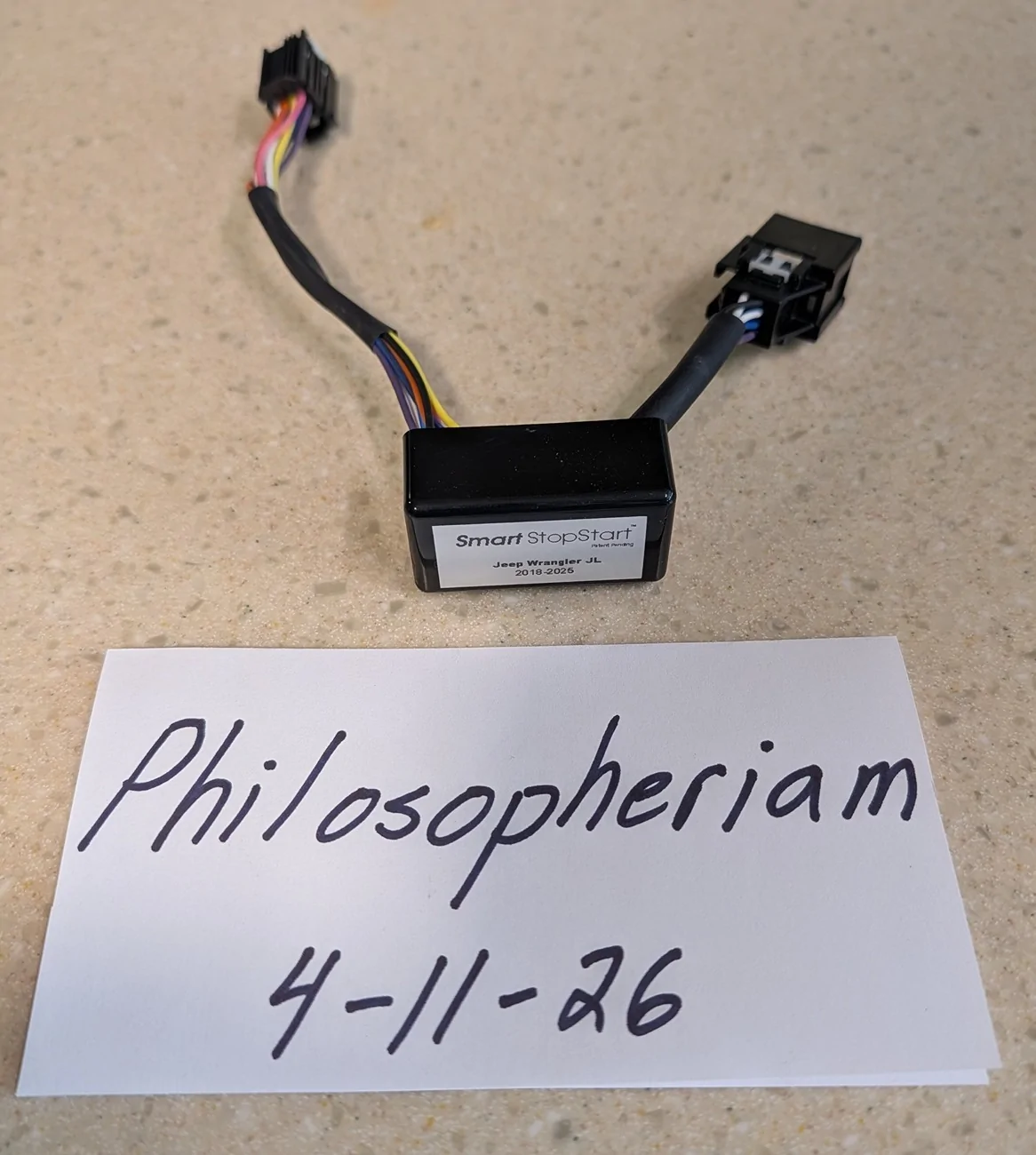 Jeep Wrangler JL SmartStopStart module SSS