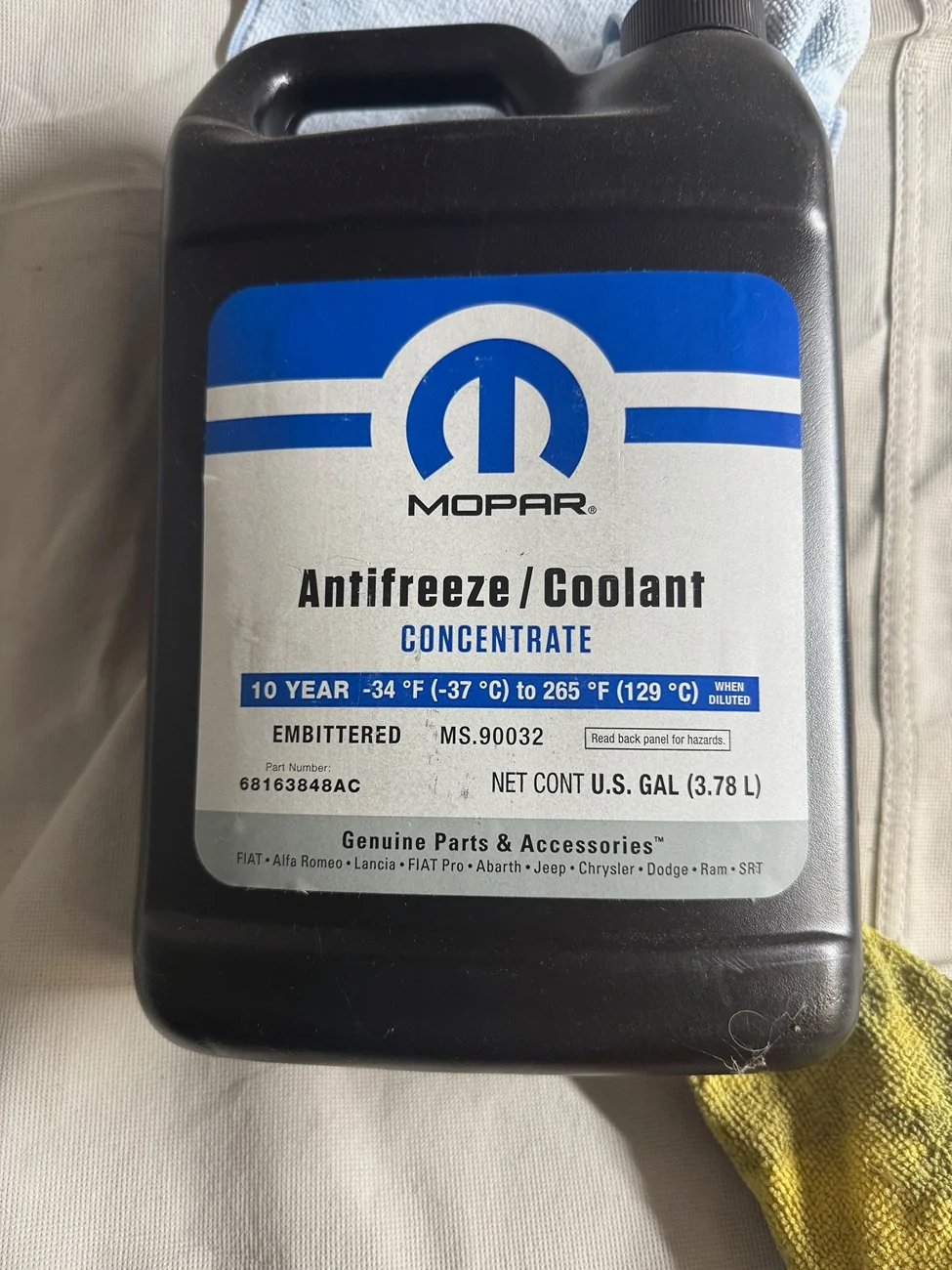 Jeep Wrangler JL Correct Mopar Coolant IMG_9546