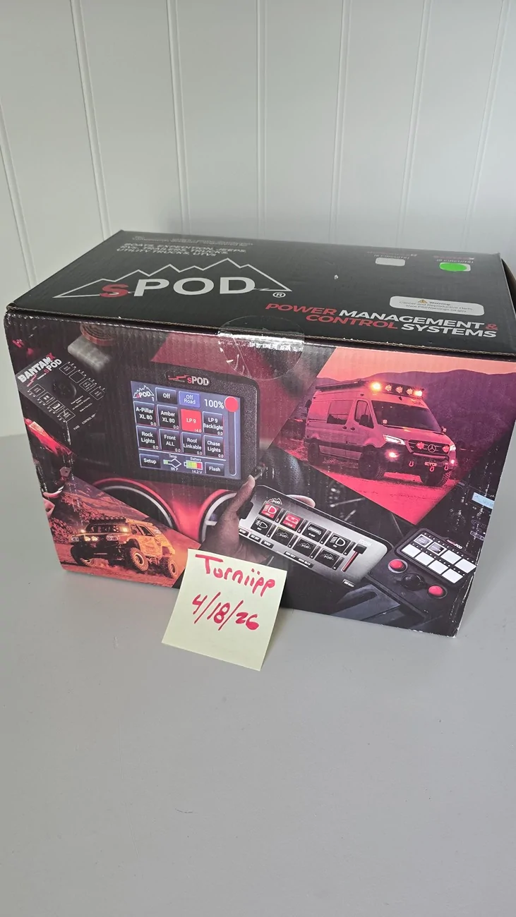 Jeep Wrangler JL Free Ship: sPod BantamX Touchscreen Switch Panel NIB $750 1000030329