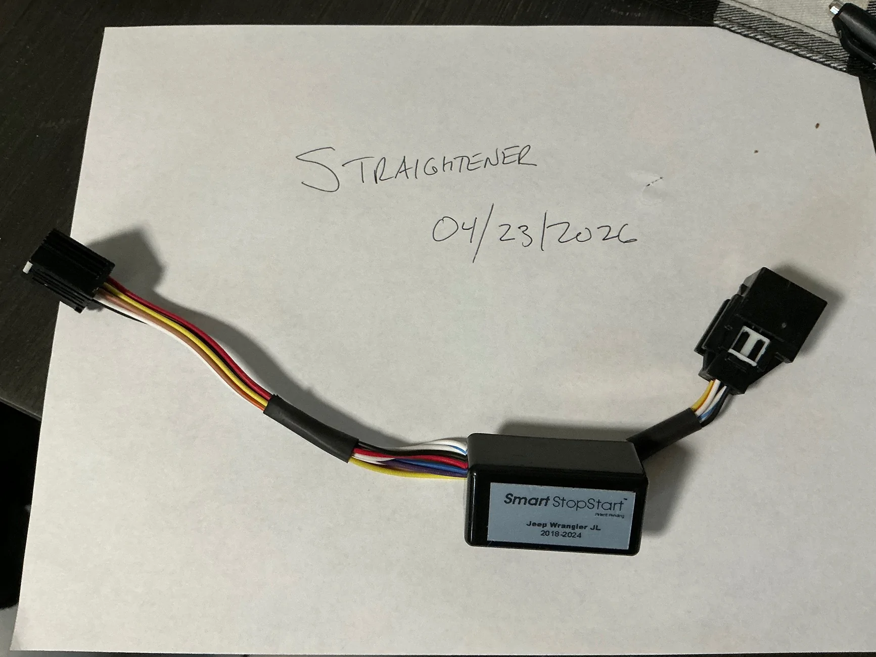 Jeep Wrangler JL Smart StopStart $50 IMG_0410