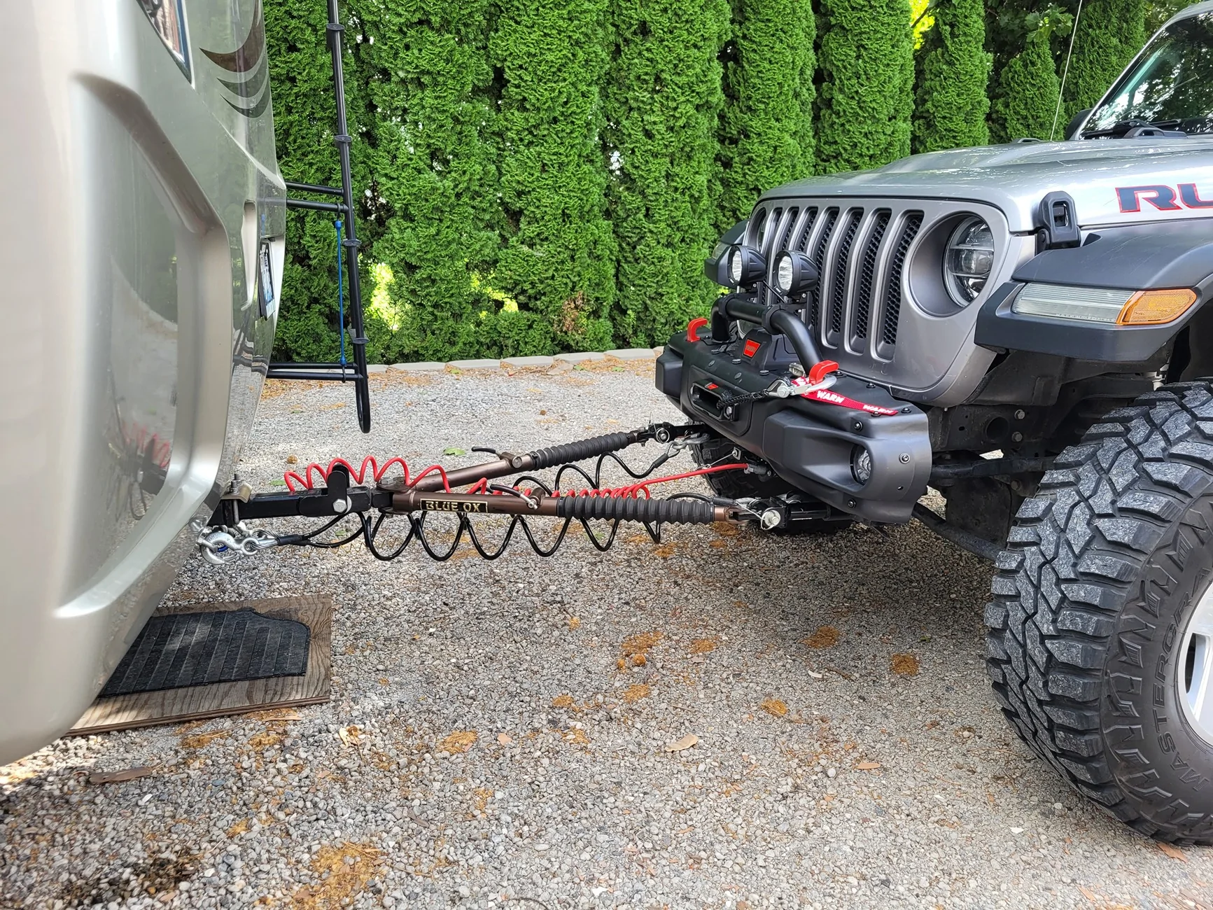 Jeep Wrangler JL Flat towing set up 20230928_131117
