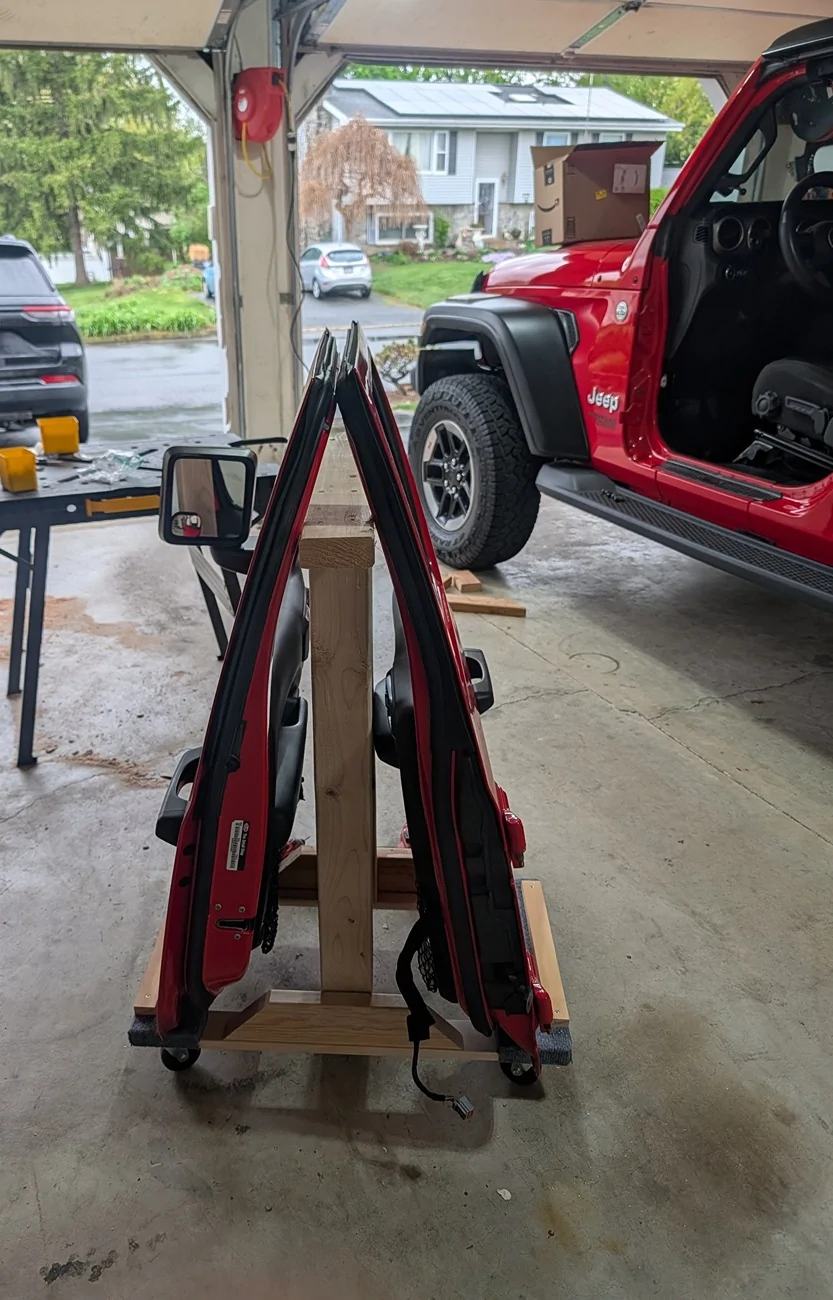 Jeep Wrangler JL DIY Jeep Door Cart (with Build Instructions) 3258