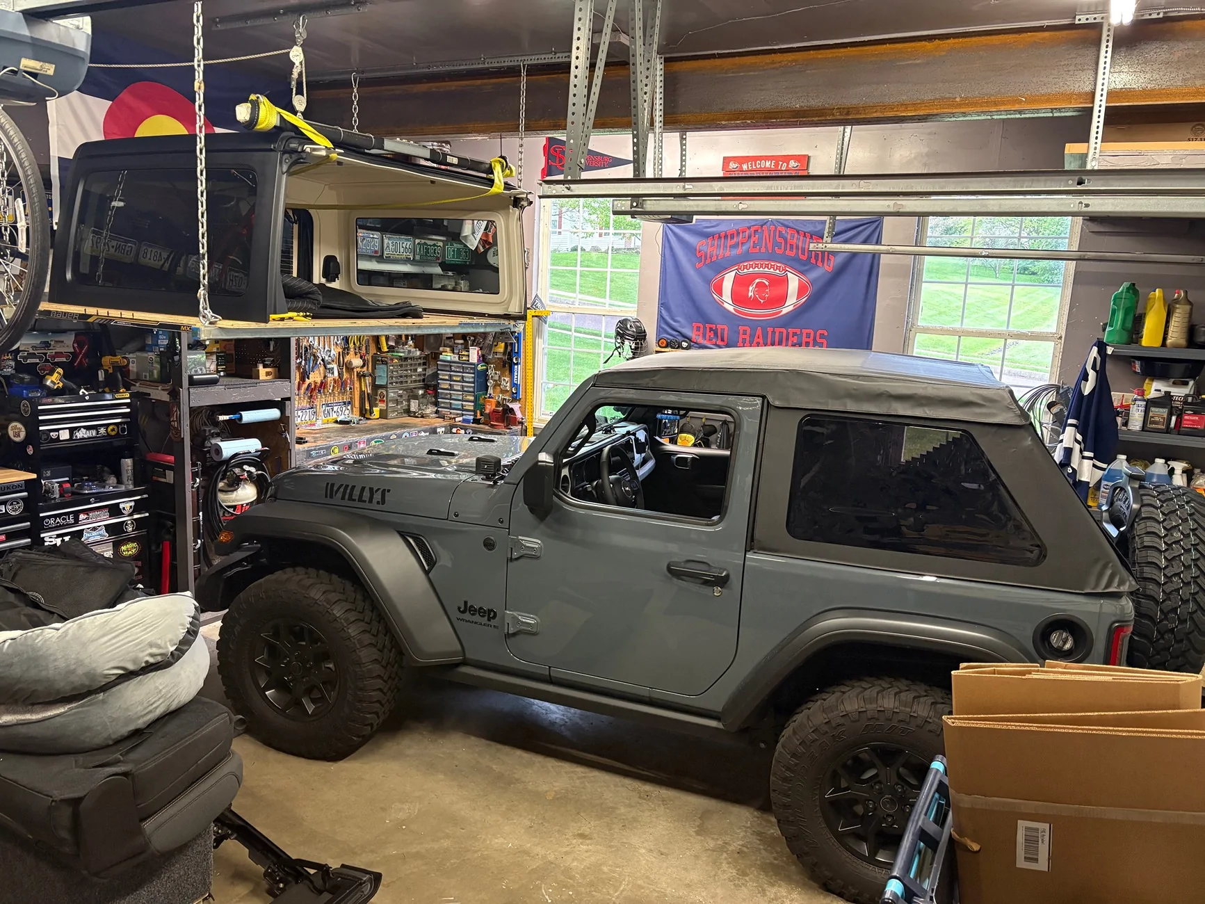 Jeep Wrangler JL Bestop Trektop Glide slantback installed ! IMG_8020