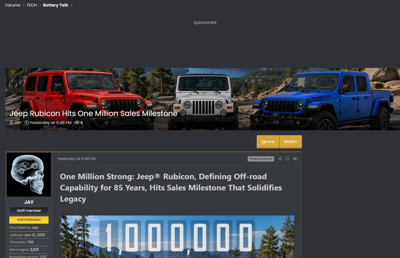Jeep Wrangler JL Jeep Rubicon Hits One Million Sales Milestone 1777559427882-wm
