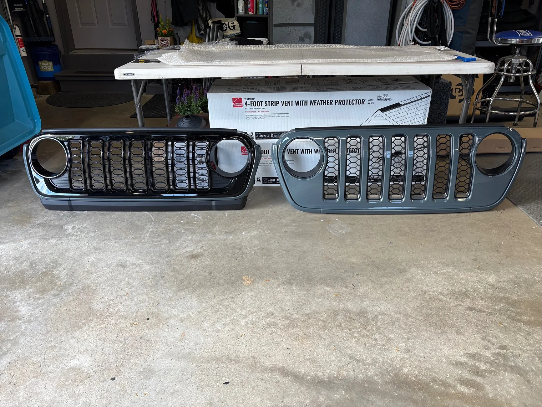 Jeep Wrangler JL Classic Style Grille (from Distinction Applied) swap on my 2025 Willys tempImagexwGwDR