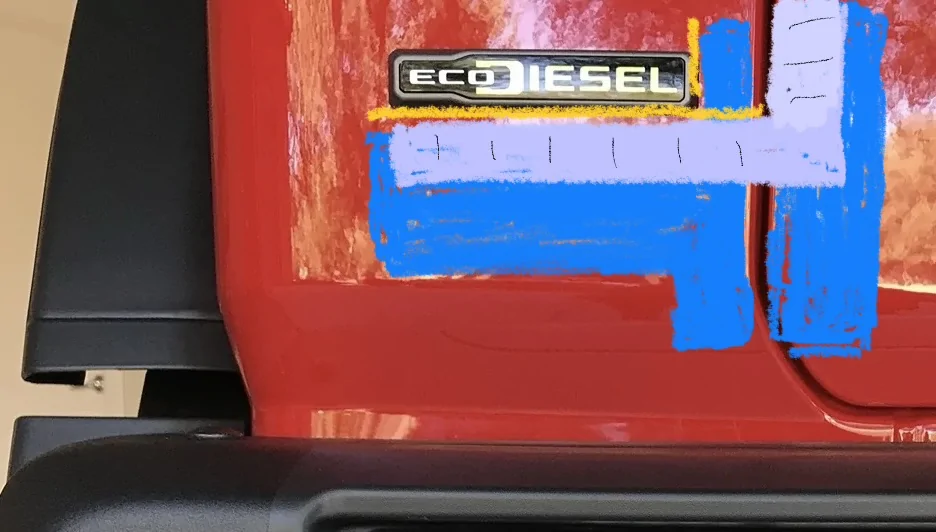Jeep Wrangler JL Installing emblem with laser level? IMG_0755
