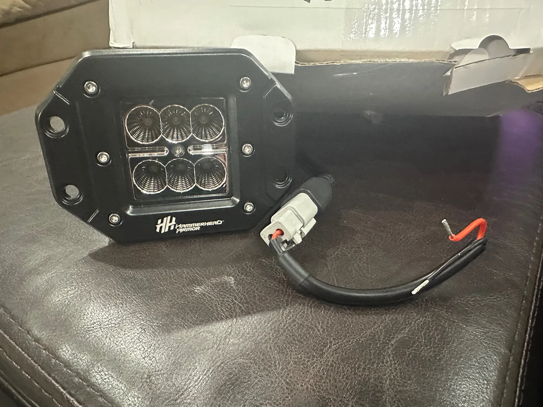 Jeep Wrangler JL Hammerhead Armor Zilla flush mount 3” cube led lights IMG_3683