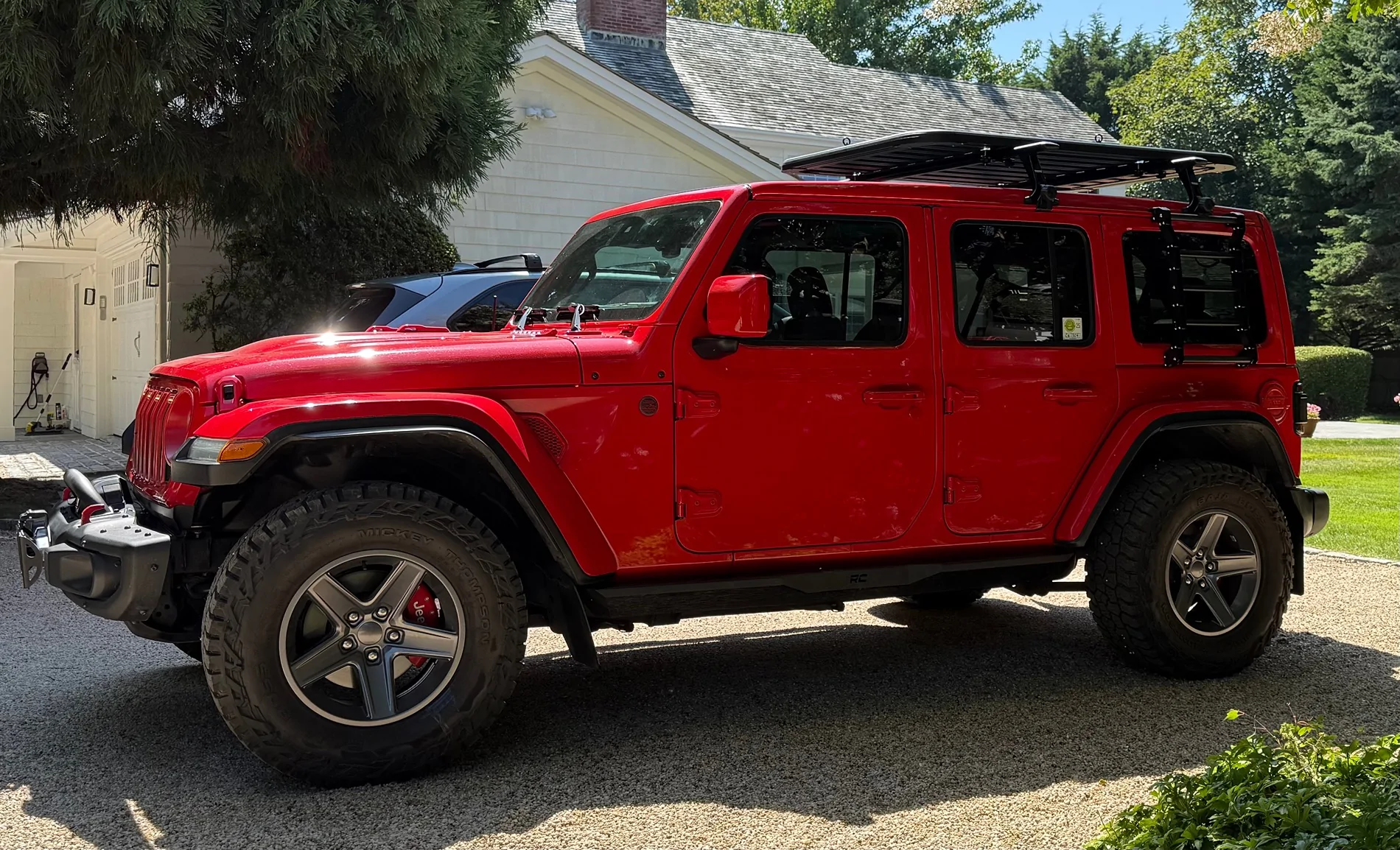 Jeep Wrangler JL Sky One-Touch Top Rack System for shade cover IMG_1232
