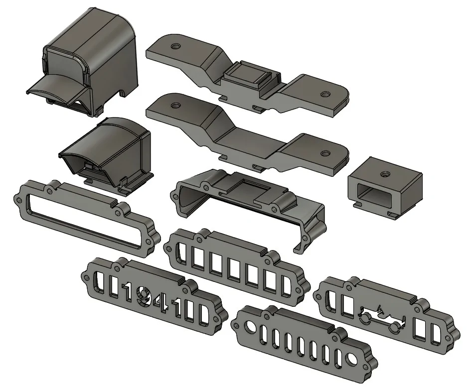 Jeep Wrangler JL 3D printable bolt-on reverse camera & light pod bracket for 3rd brake light Screenshot 2026-05-03 022737