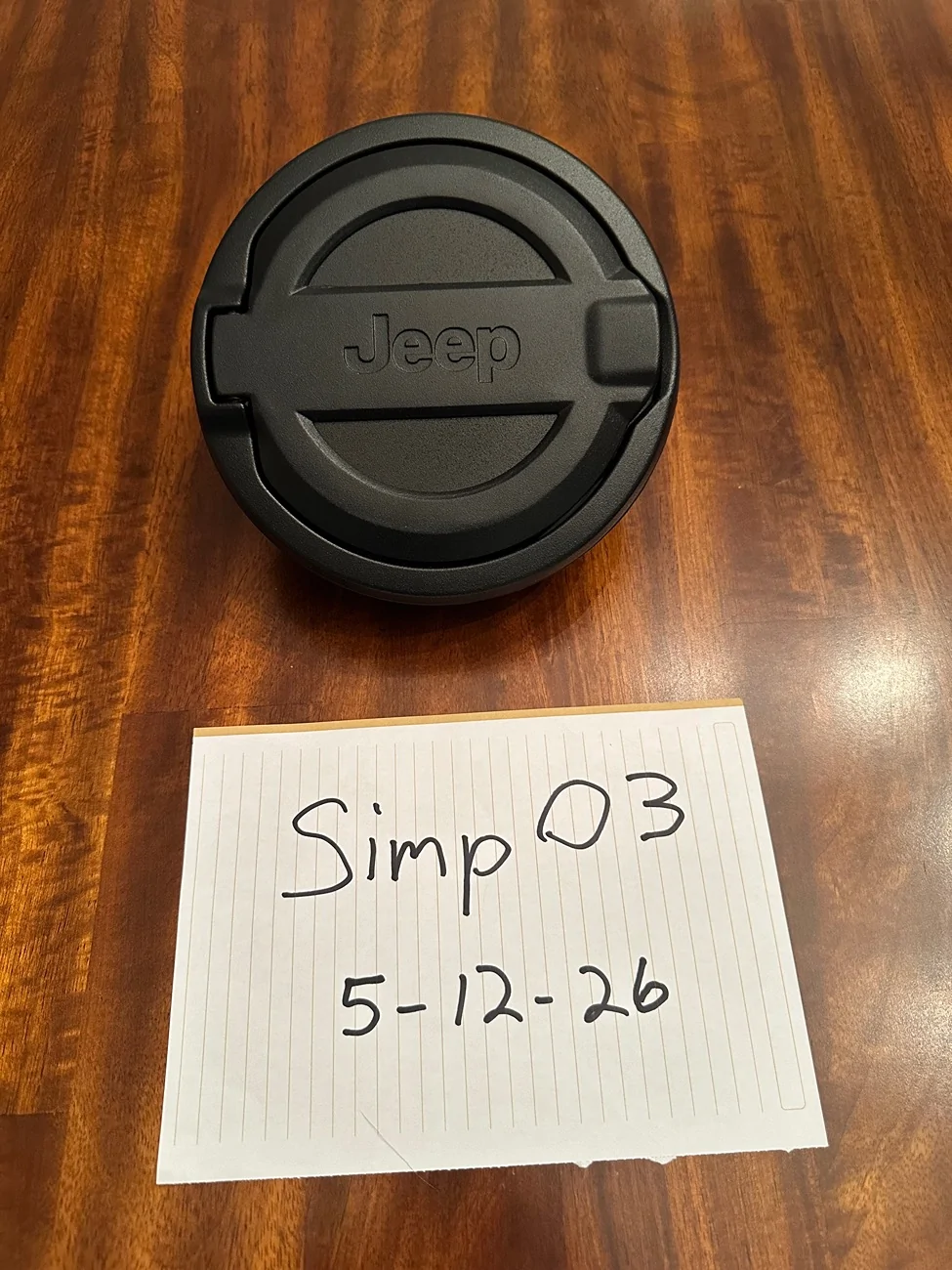 Jeep Wrangler JL Mopar Black Fuel Door IMG_1378