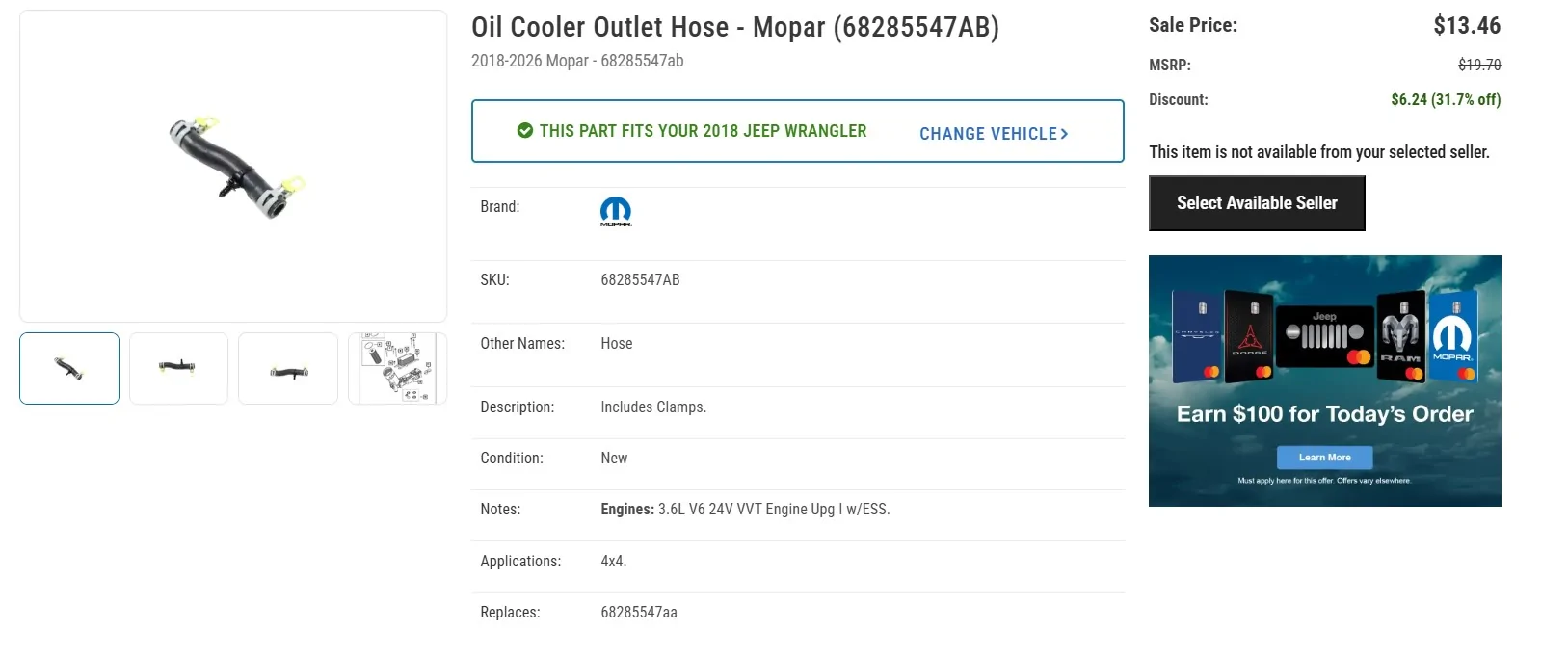 Jeep Wrangler JL Oil Cooler Replacement (and upgrades) OFH hos