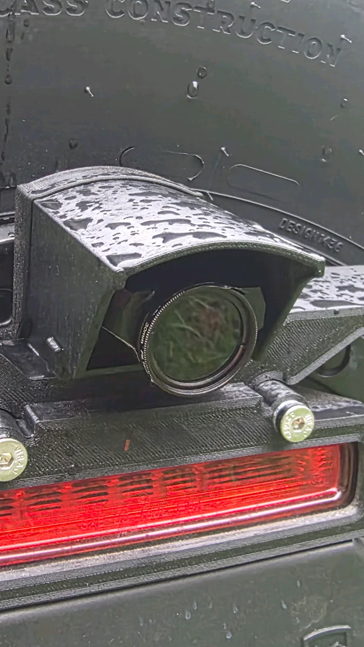Jeep Wrangler JL 3D printable bolt-on reverse camera & light pod bracket for 3rd brake light 1779050127169-fq