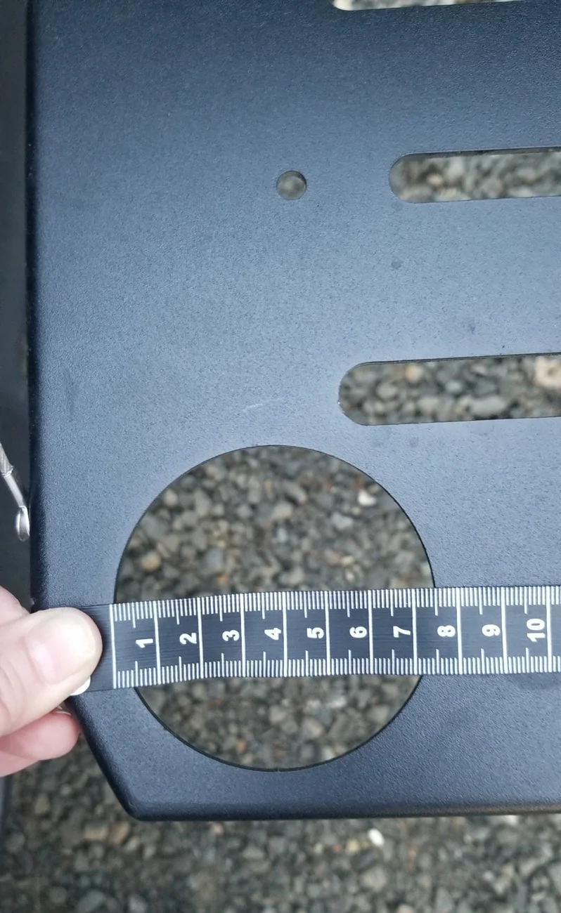 Jeep Wrangler JL Rough Country Tailgate Table - Cup Holder Measurement Needed 20260524_202712