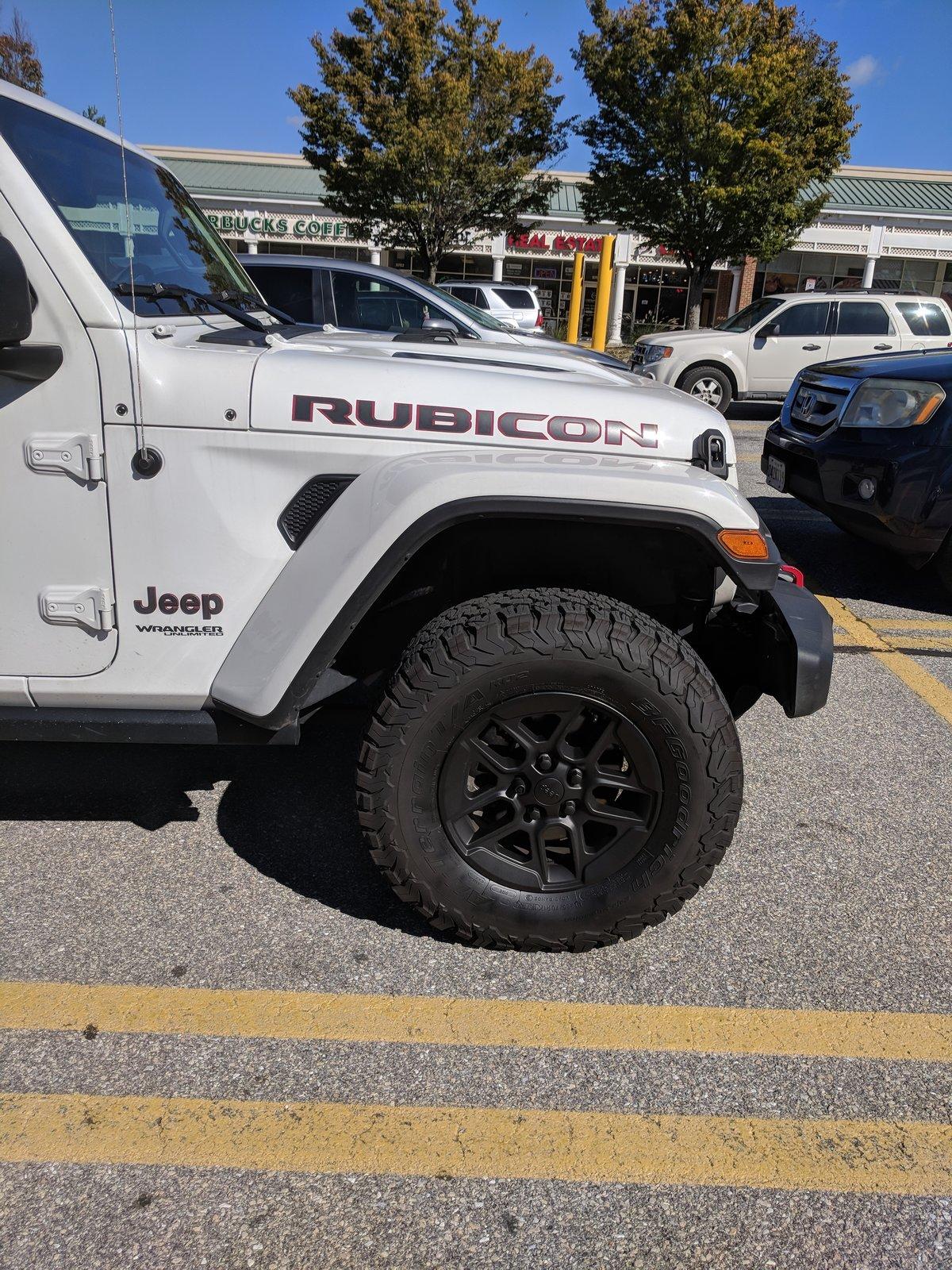 Jeep Wrangler JL Plasti dipped my wheels IMG_20181018_120945