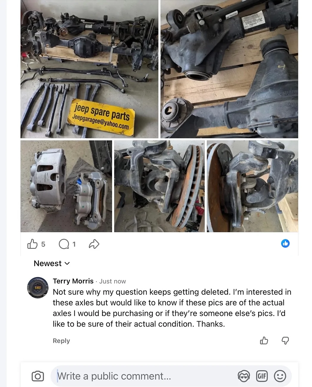 Jeep Wrangler JL Marketplace Scammer IMG_0901