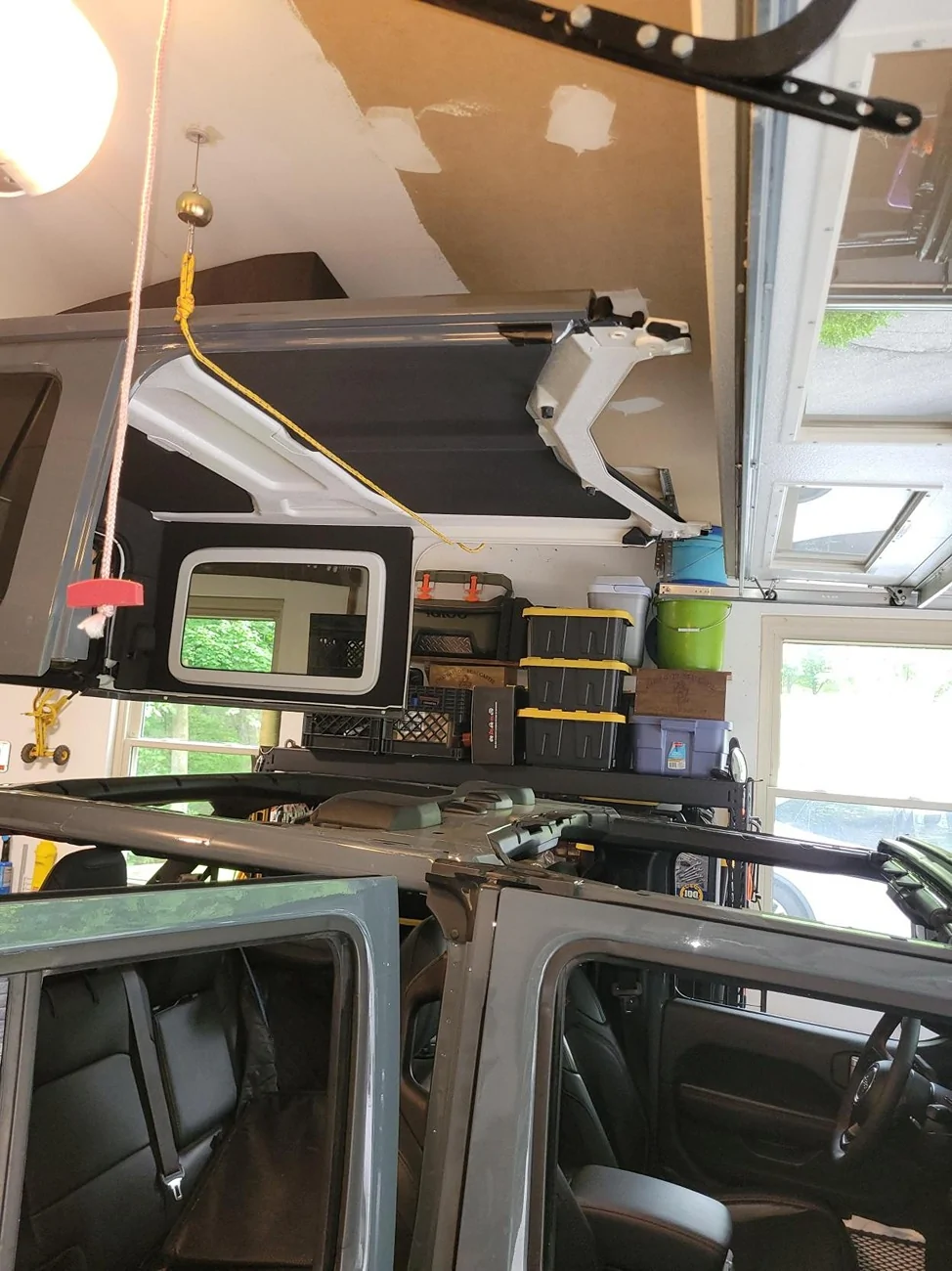 Jeep Wrangler JL Ceiling Mount Top Lift - DIY-ish for ~$230 Media (54)