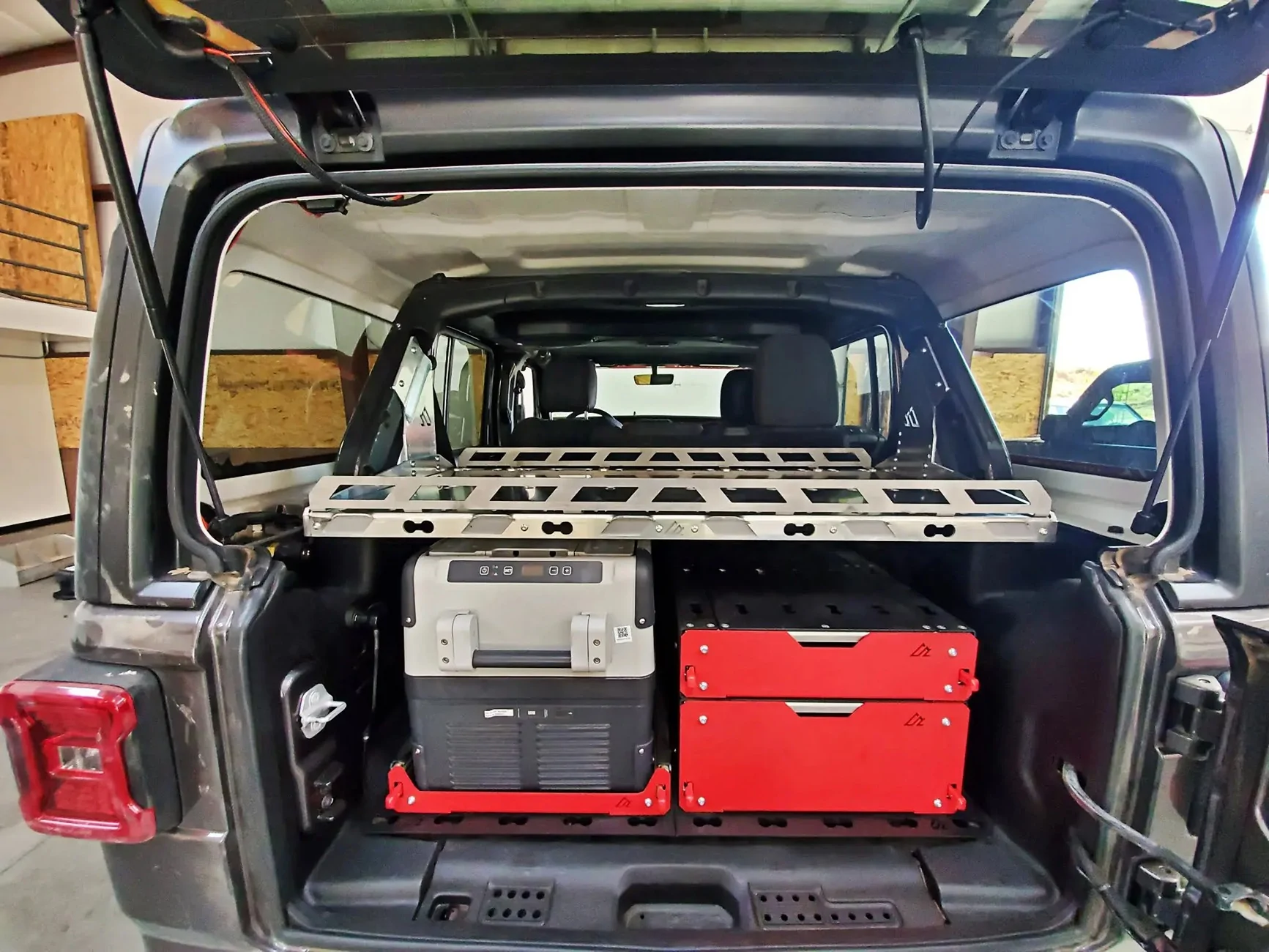 Jeep Wrangler JL Turn Your Jeep JLU Cargo Area Into a Fully Modular Storage System | American Adventure Lab M.A.S.S. Cargo Shelf Jeep-JL-Rear-Cargo-Shelf.jpg