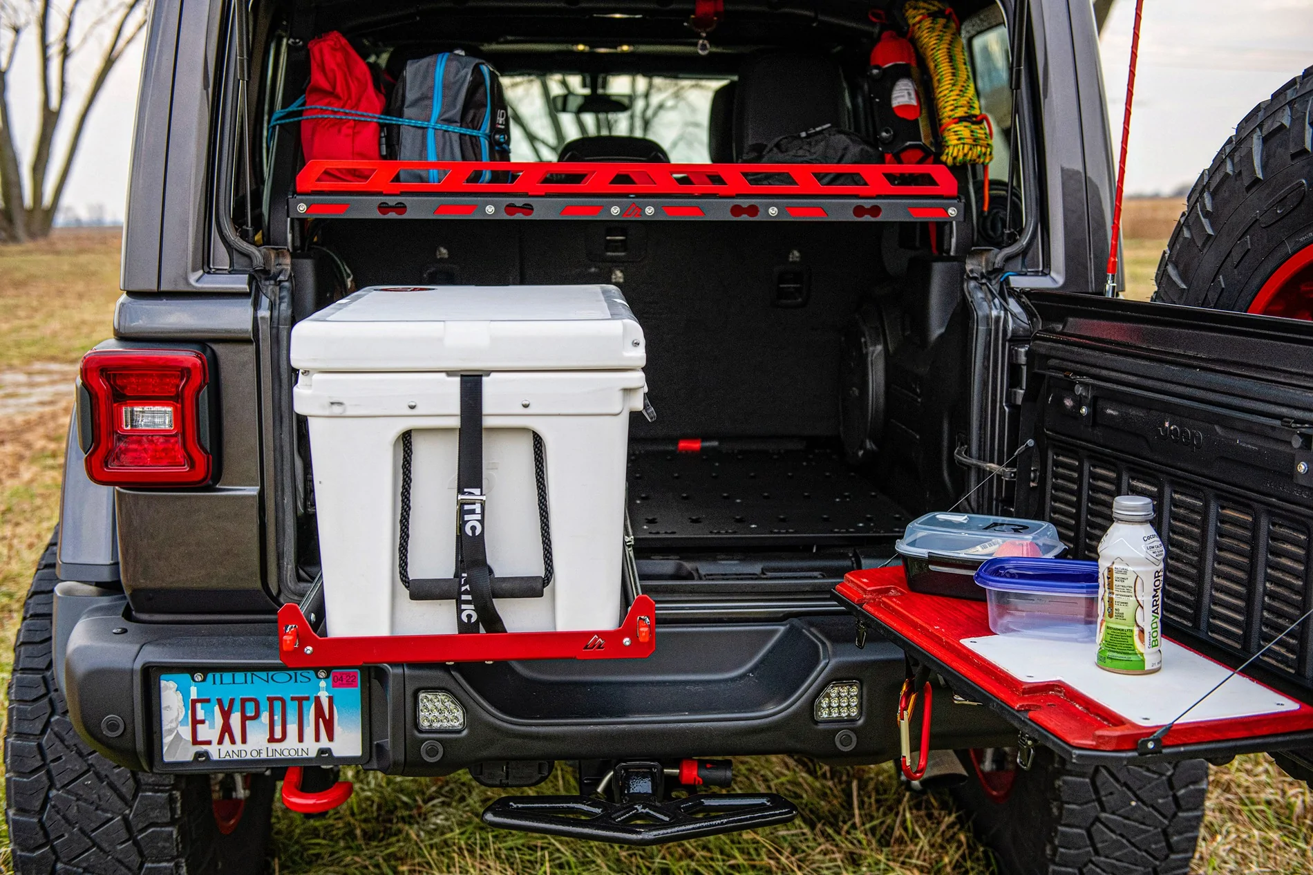 Jeep Wrangler JL Turn Your Jeep JLU Cargo Area Into a Fully Modular Storage System | American Adventure Lab M.A.S.S. Cargo Shelf IMG_5228