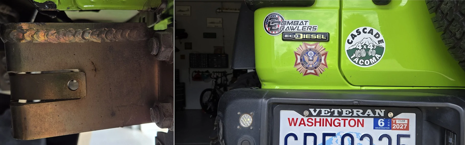 Jeep Wrangler JL Solving issues with the mopar rear metal bumper Left OE bumper 20260605