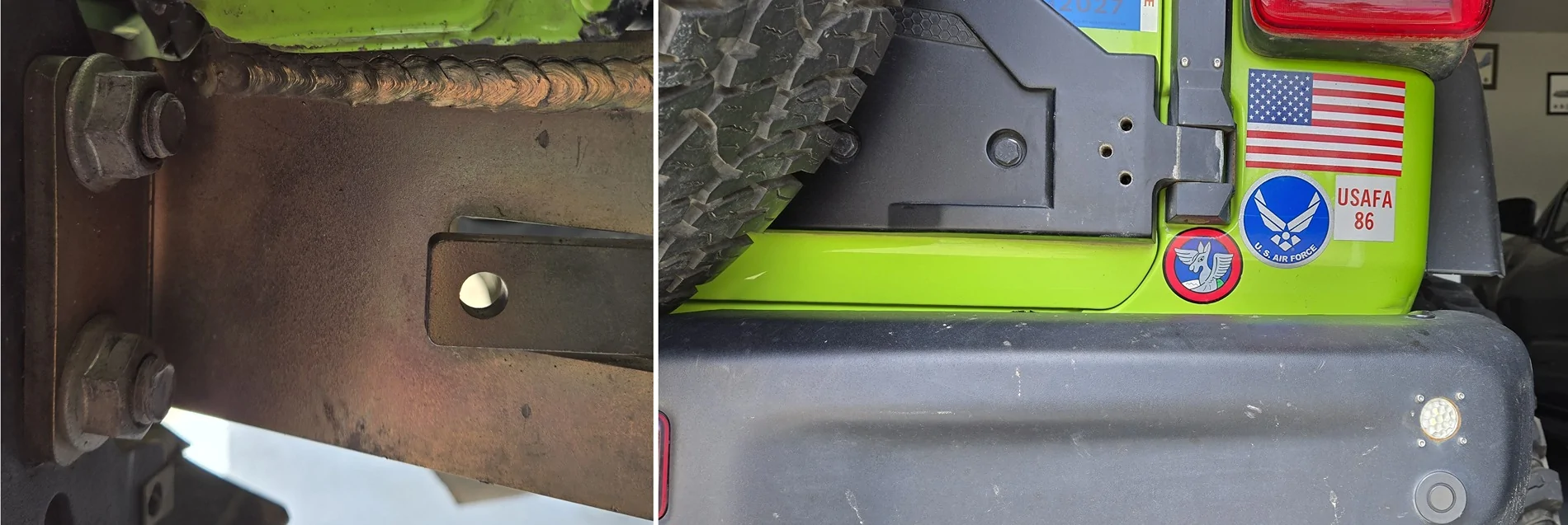 Jeep Wrangler JL Solving issues with the mopar rear metal bumper Right OE bumper 20260605