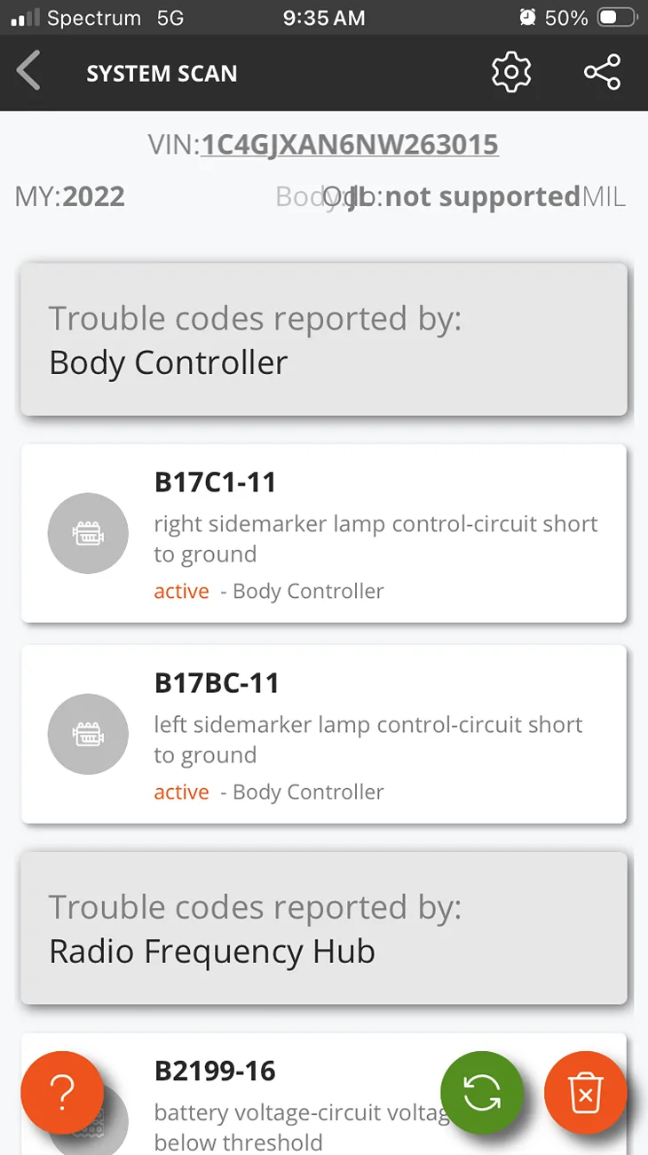 Jeep Wrangler JL Side marker control circuit short to ground IMG_6581