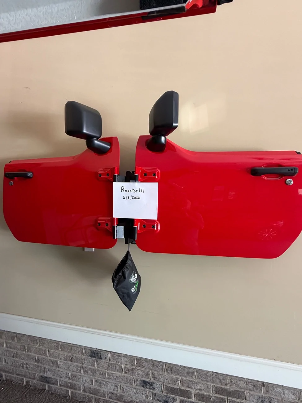 Jeep Wrangler JL Firecracker Red OEM Half Doors JLU IMG_4411