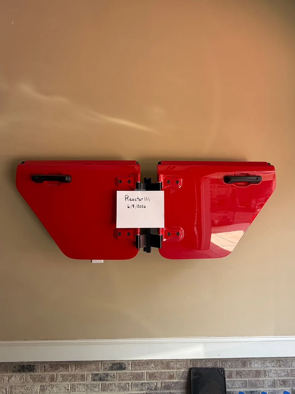 Jeep Wrangler JL Firecracker Red OEM Half Doors JLU IMG_4410
