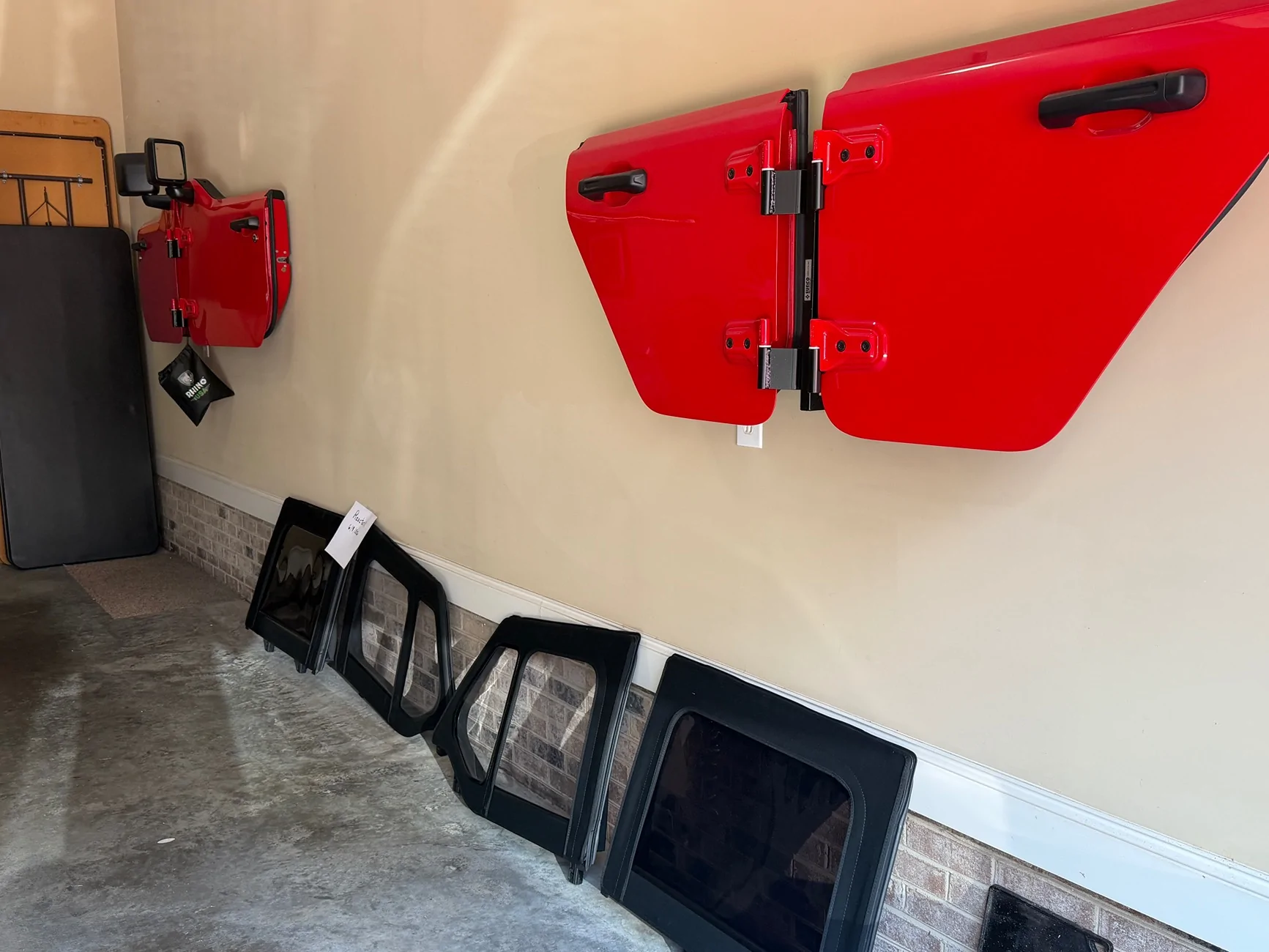 Jeep Wrangler JL Firecracker Red OEM Half Doors JLU IMG_4415