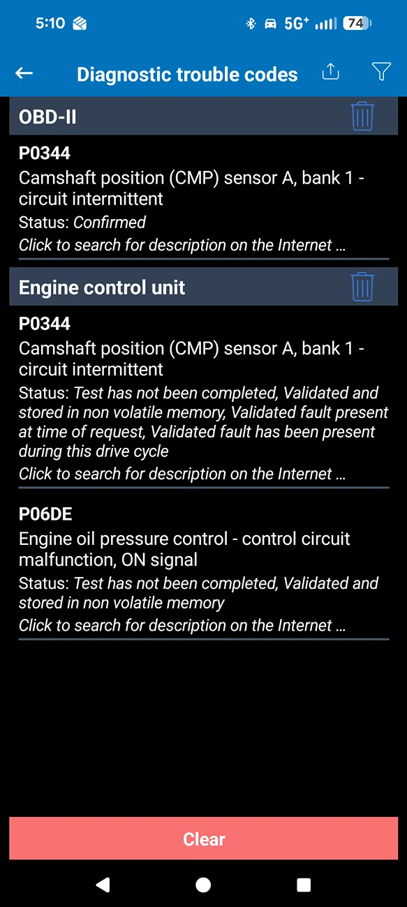 Jeep Wrangler JL 2019 JL 2.0 P0344 & P06DE codes 1781127366566-pt
