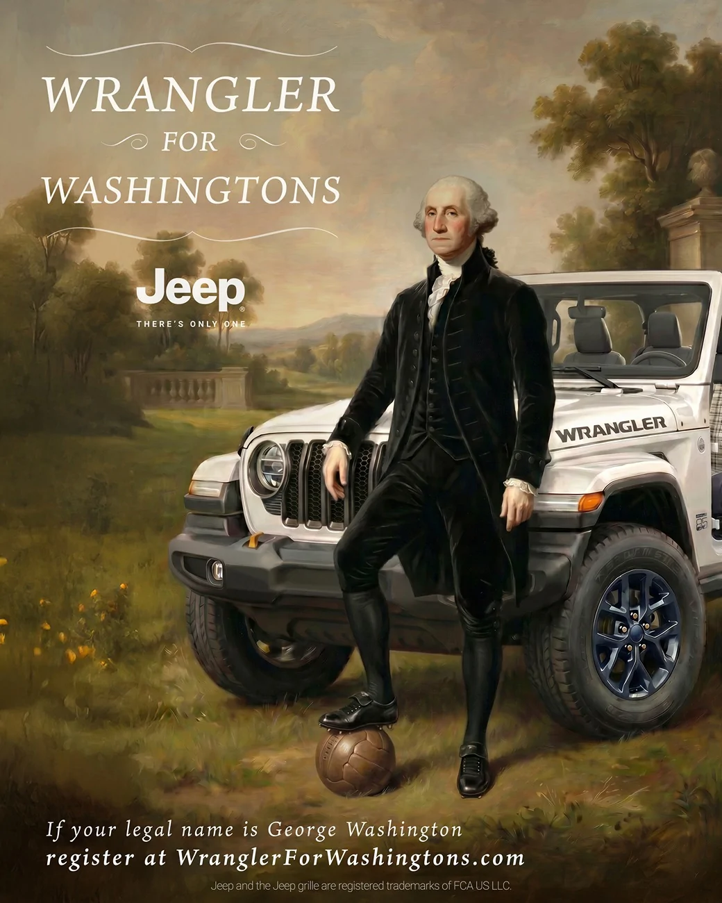 Jeep Wrangler JL ⚽️ 🇺🇸 Soccer Madness: Jeep Offers Americans Named George Washington a Free Wrangler if America Wins It All BU026_088EV