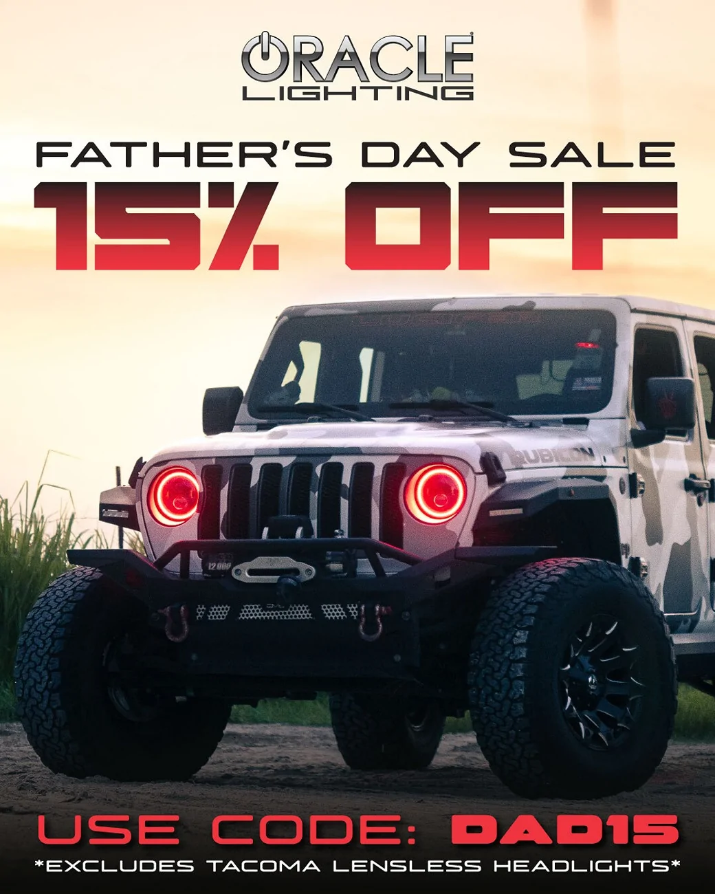 Jeep Wrangler JL ORACLE Lighting Father's Day Sale Starts Now! 🚨 fathersday26-j