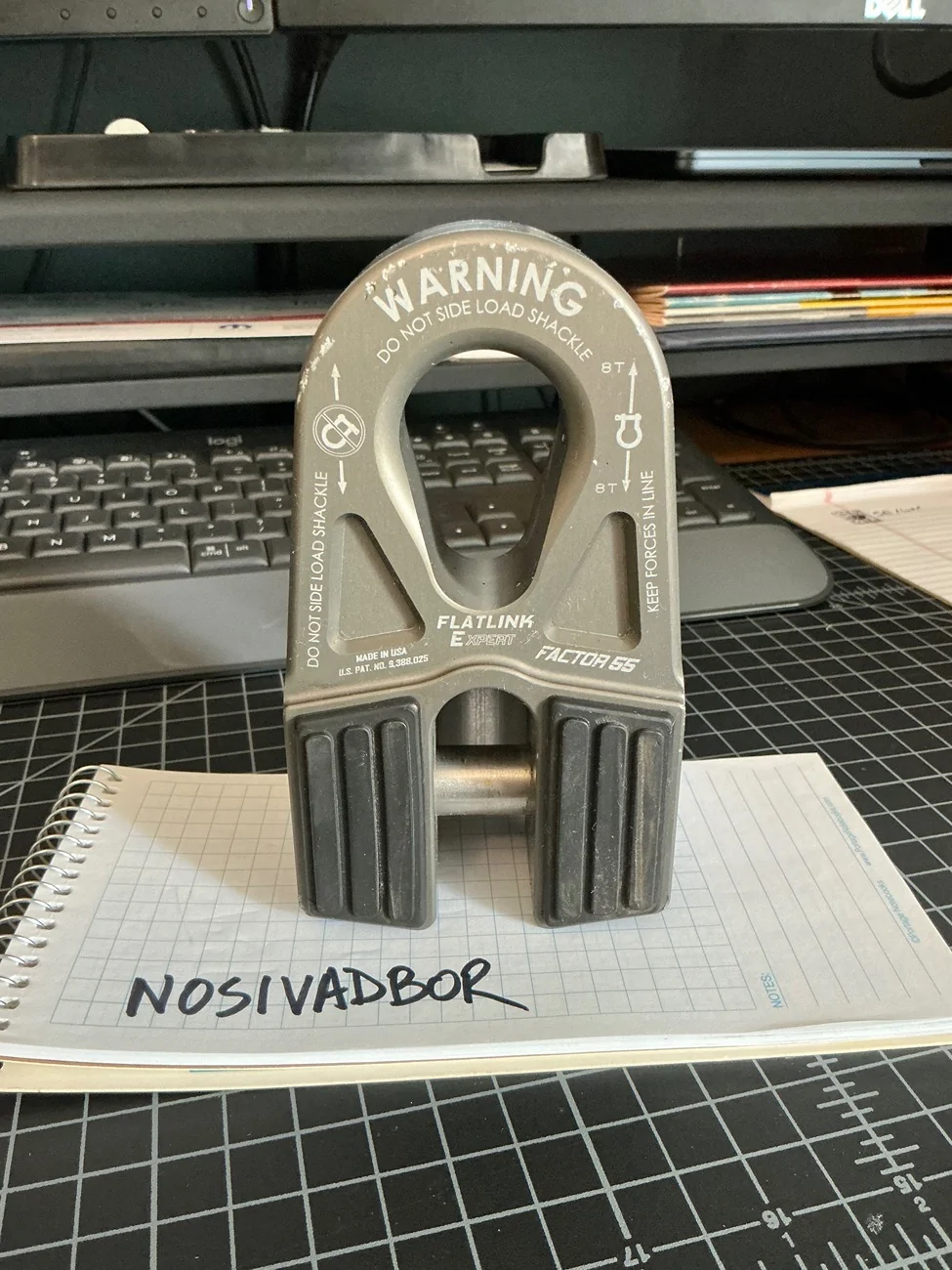 Jeep Wrangler JL Factor 55 Flatlink E with rope guard - Gray color IMG_0022