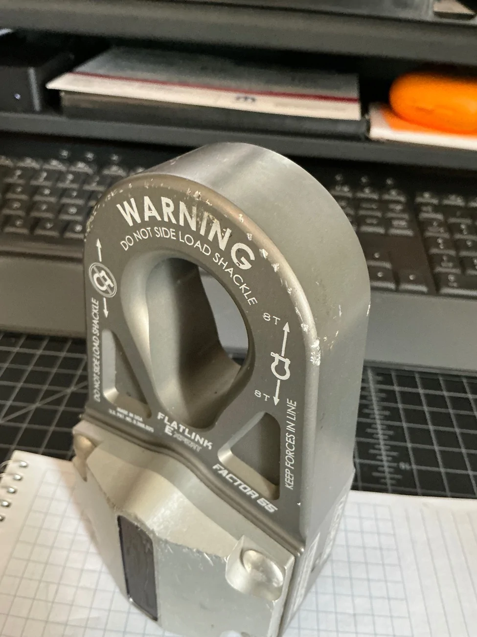 Jeep Wrangler JL Factor 55 Flatlink E with rope guard - Gray color IMG_0024